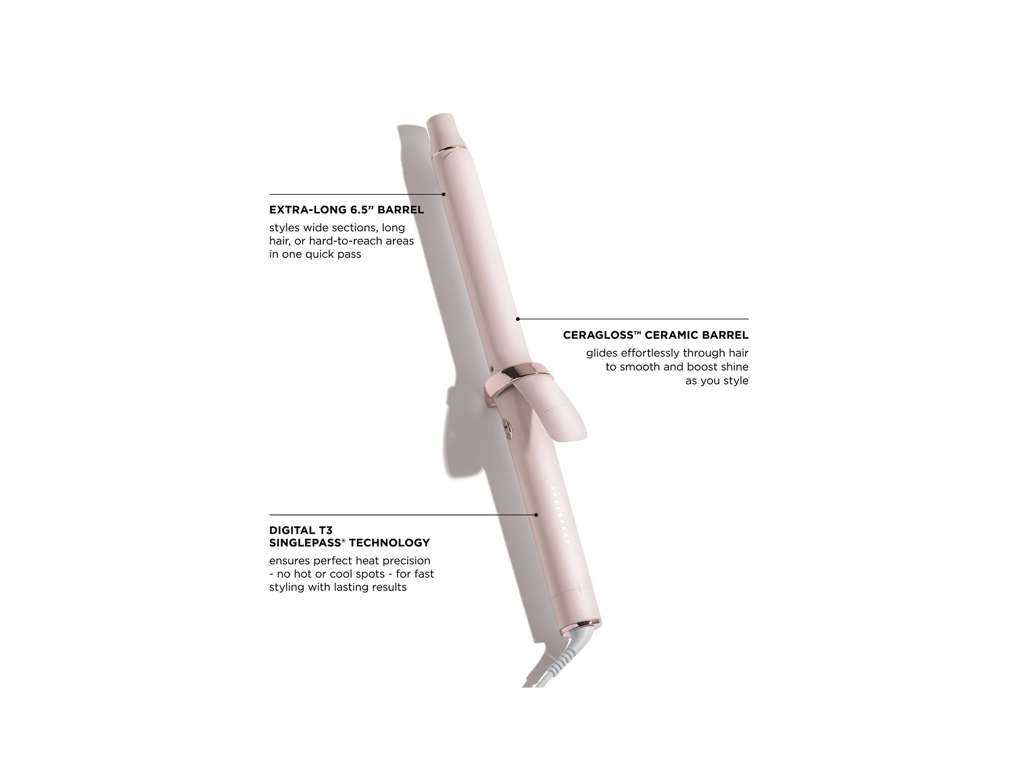 SinglePass Curl X 1" in Satin Blush/Rose Gold — Image 4