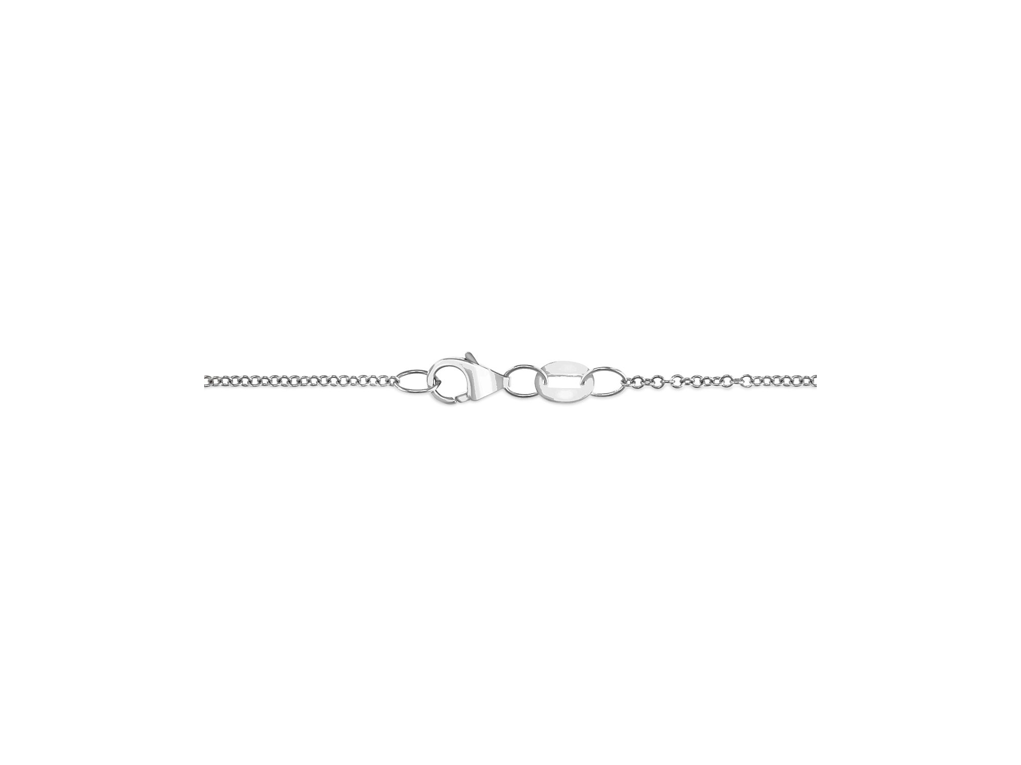 Turquoise & Diamond Halo Pendant Necklace in 14K White Gold, 16-18" — Image 3