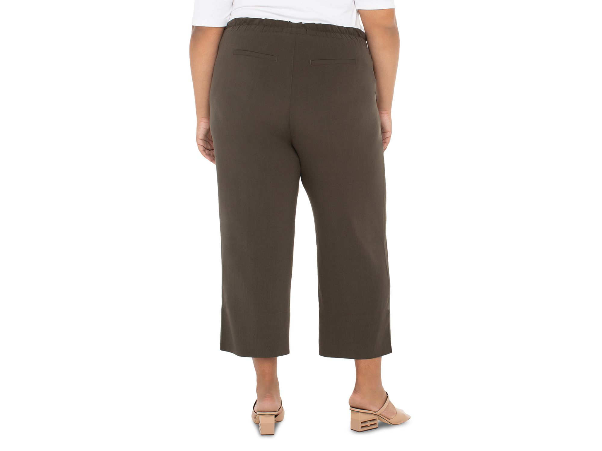 Wide Leg Cropped Pants — Image 5