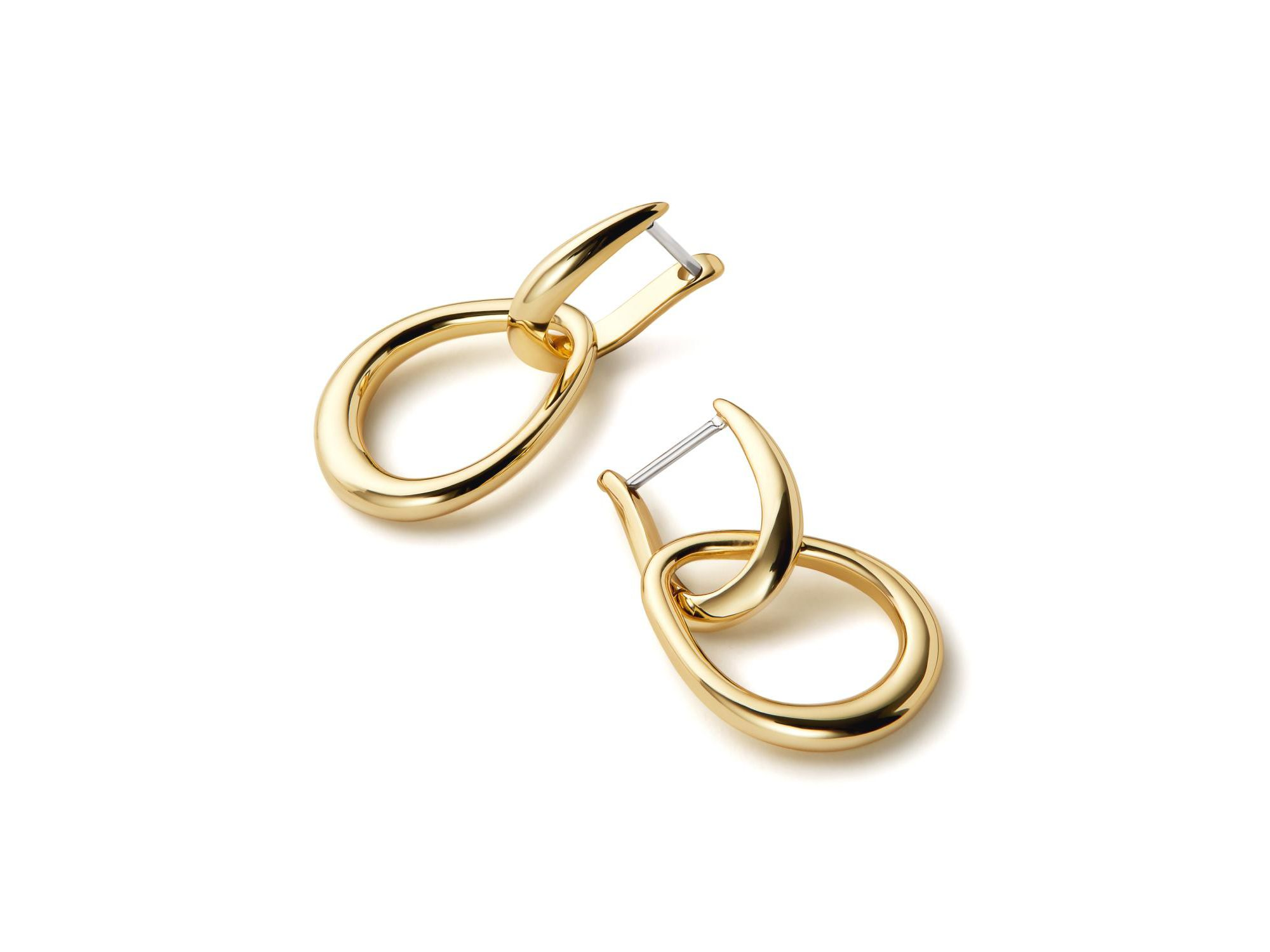 Gold Drop Earrings - Sage — Image 5