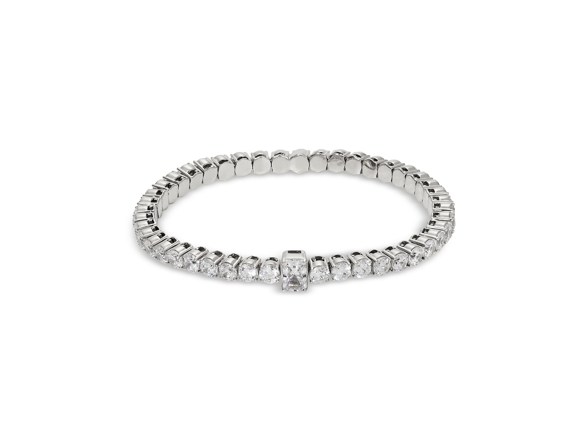 Dazzle Cubic Zirconia Stretch Bracelet - Image 1