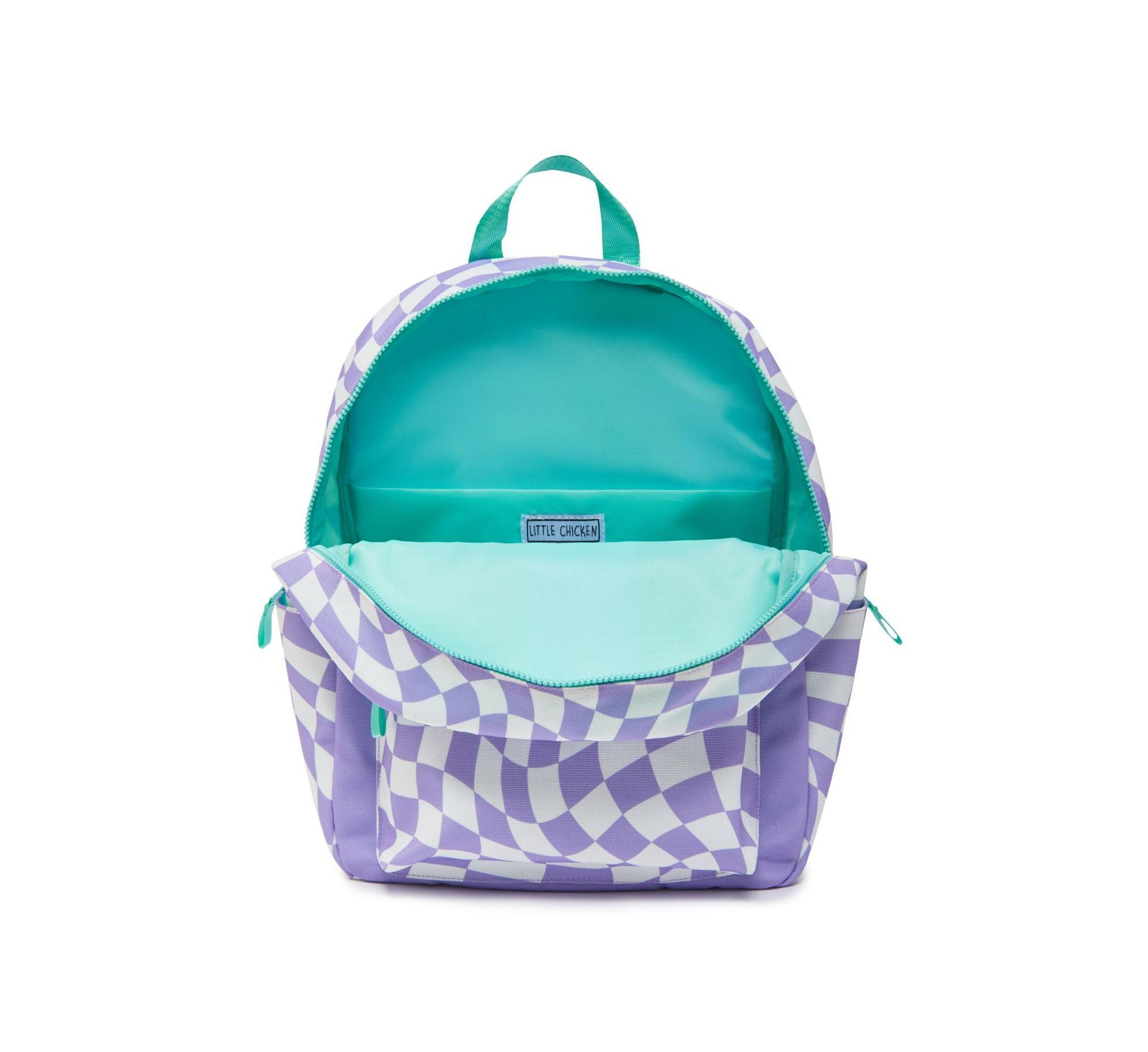 Patched Checkered Backpack — Image 3