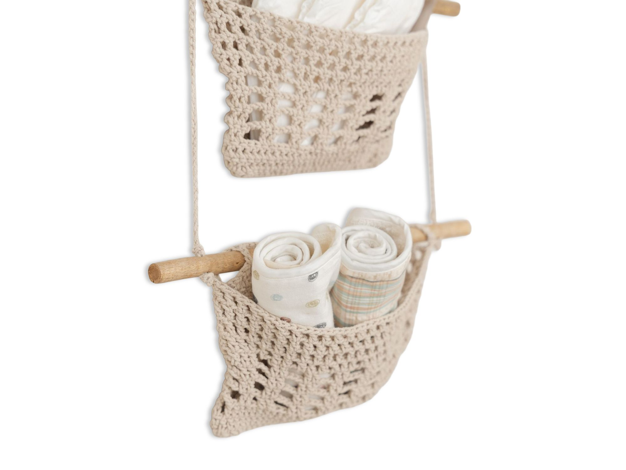 Charlie Farmhouse 3 Tier Toy Hanging Wall Storage — Image 4
