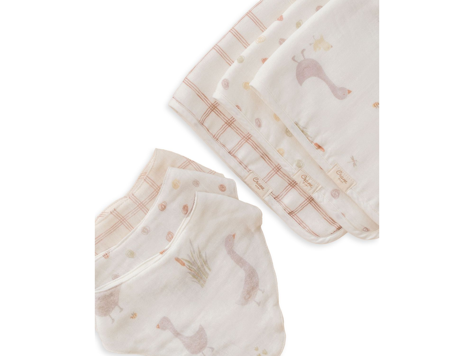 Charlie Burp Cloth Set, 3 Pack — Image 3
