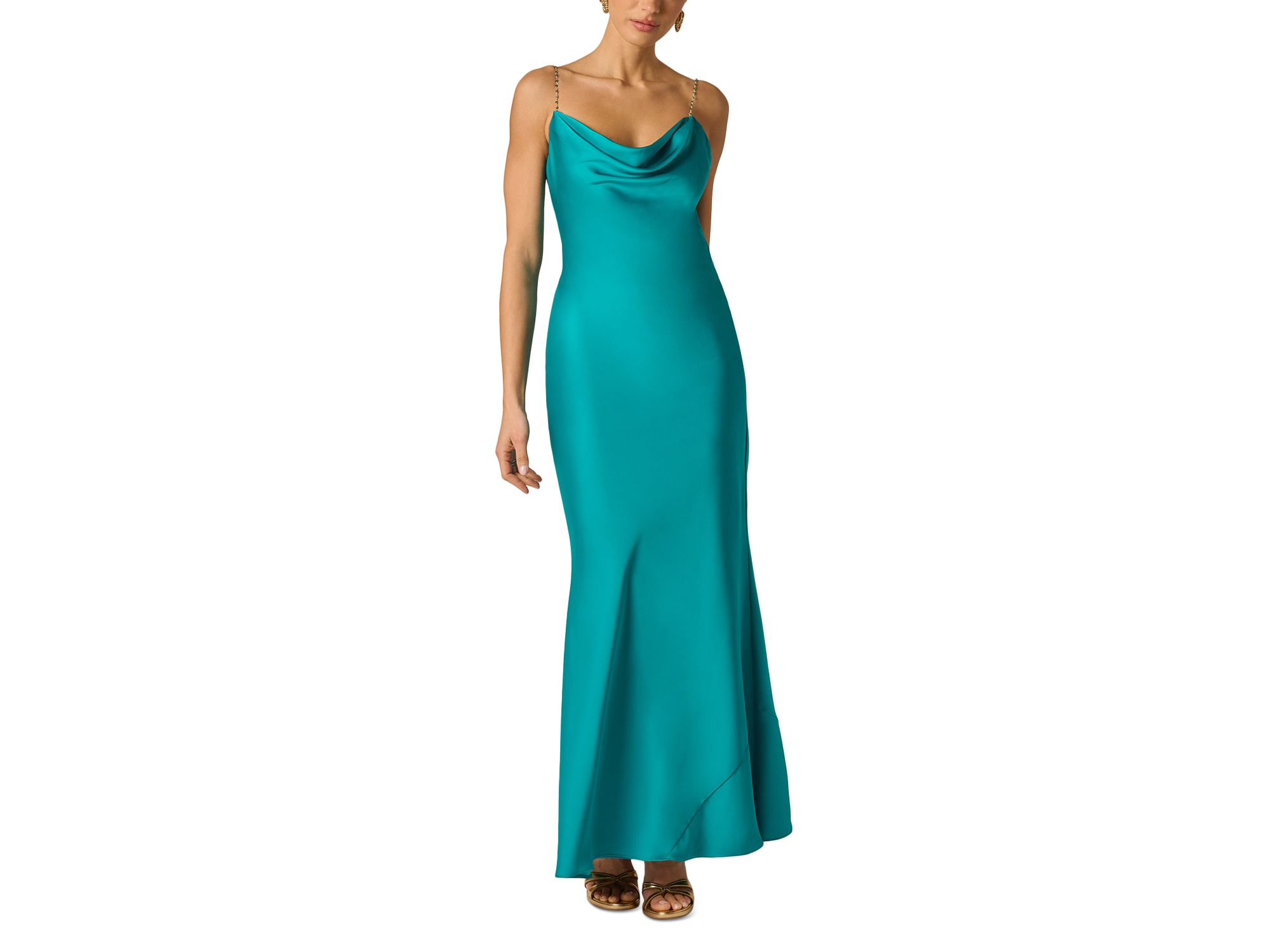 Stretch Satin Dress - Image 1