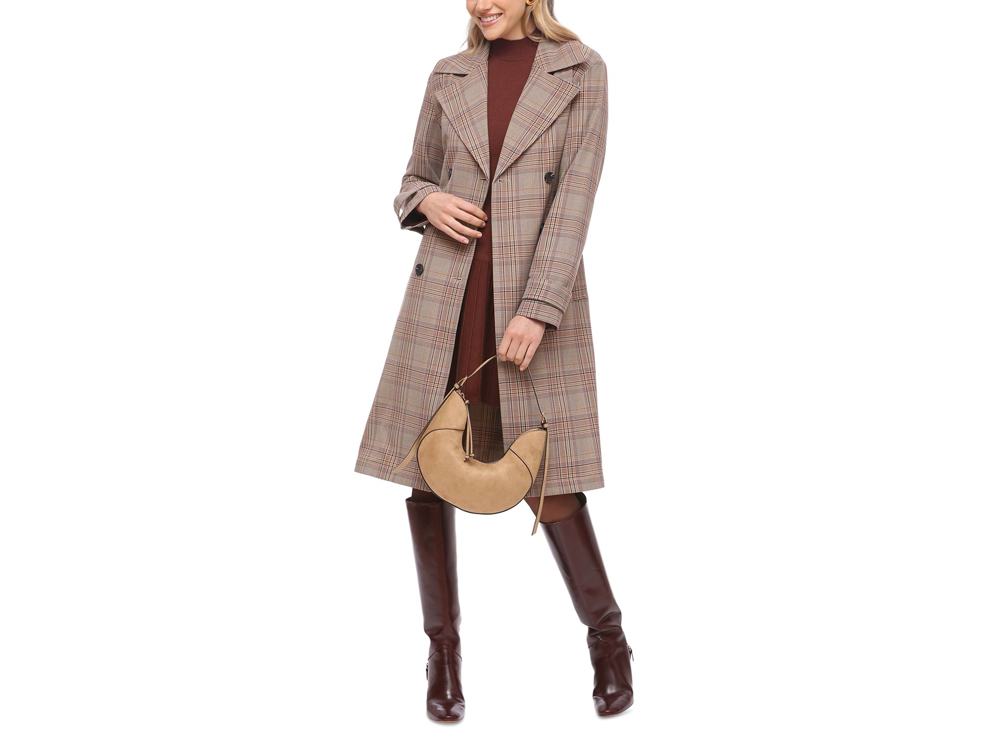 Plaid City Trench Coat — Image 5