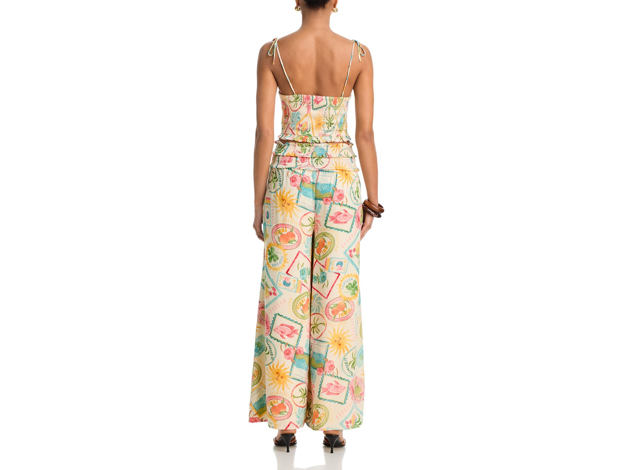 Postcard Tile Smocked Tank Top - Exclusive — Image 5
