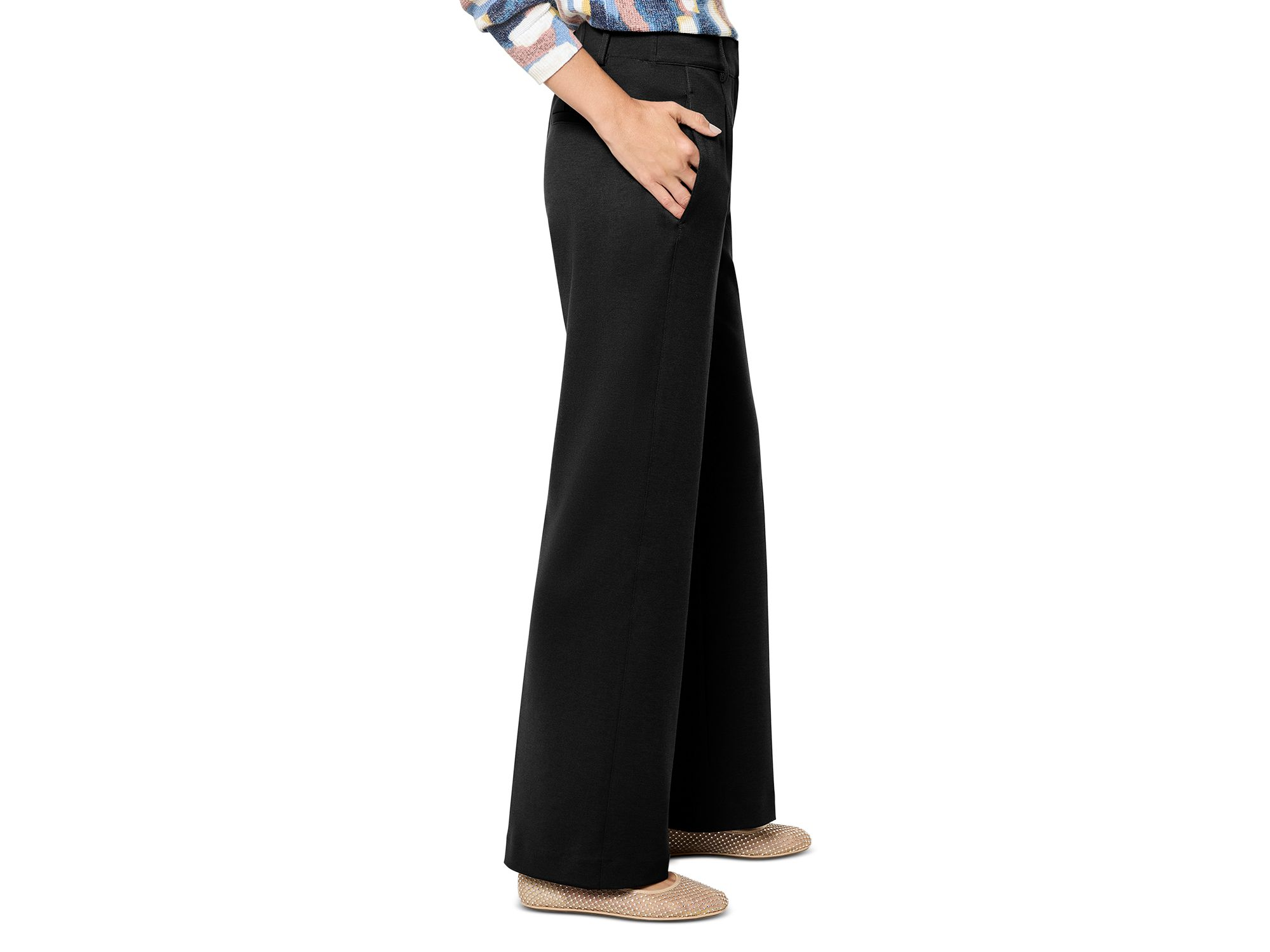 Drapey Ponte Pants — Image 4