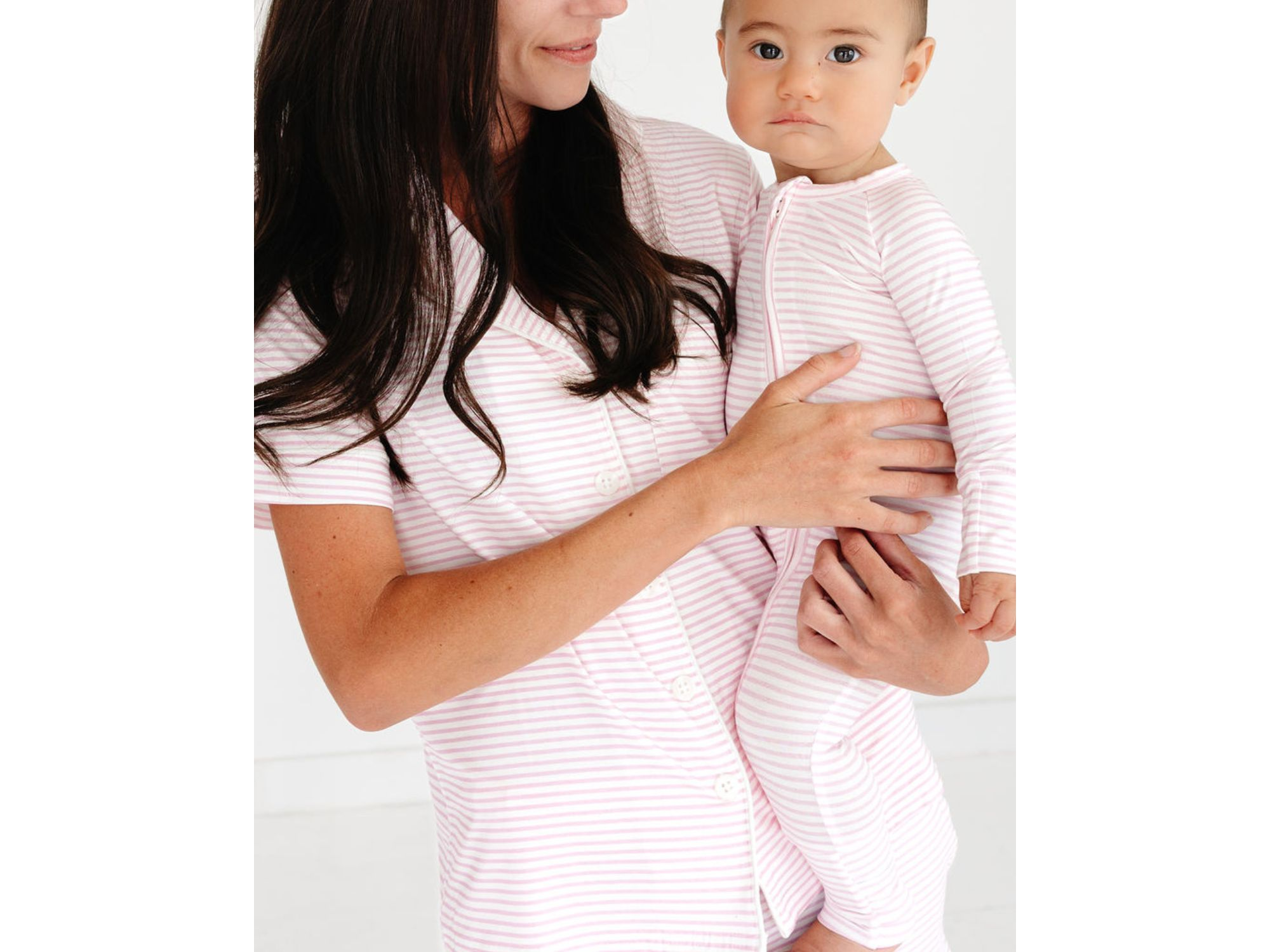 Ballet Stripe Bamboo Pajama Set — Image 4