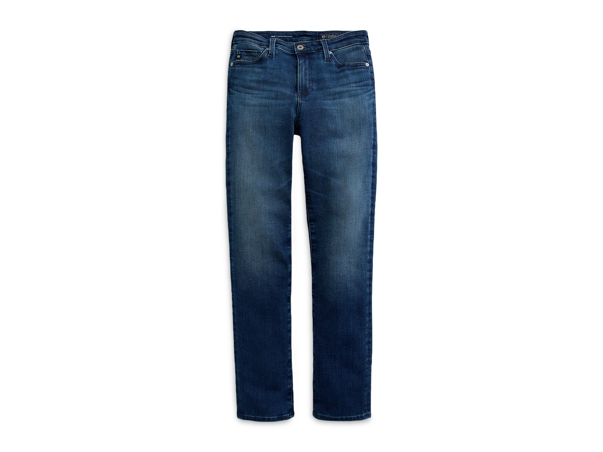 Mari Mid Rise Slim Straight Leg Jeans in Epilogue — Image 3