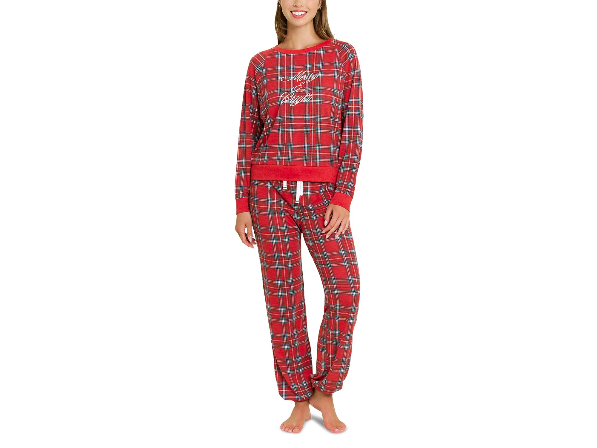 Star Seeker Lounge Set in Santa Plaid - Image 1