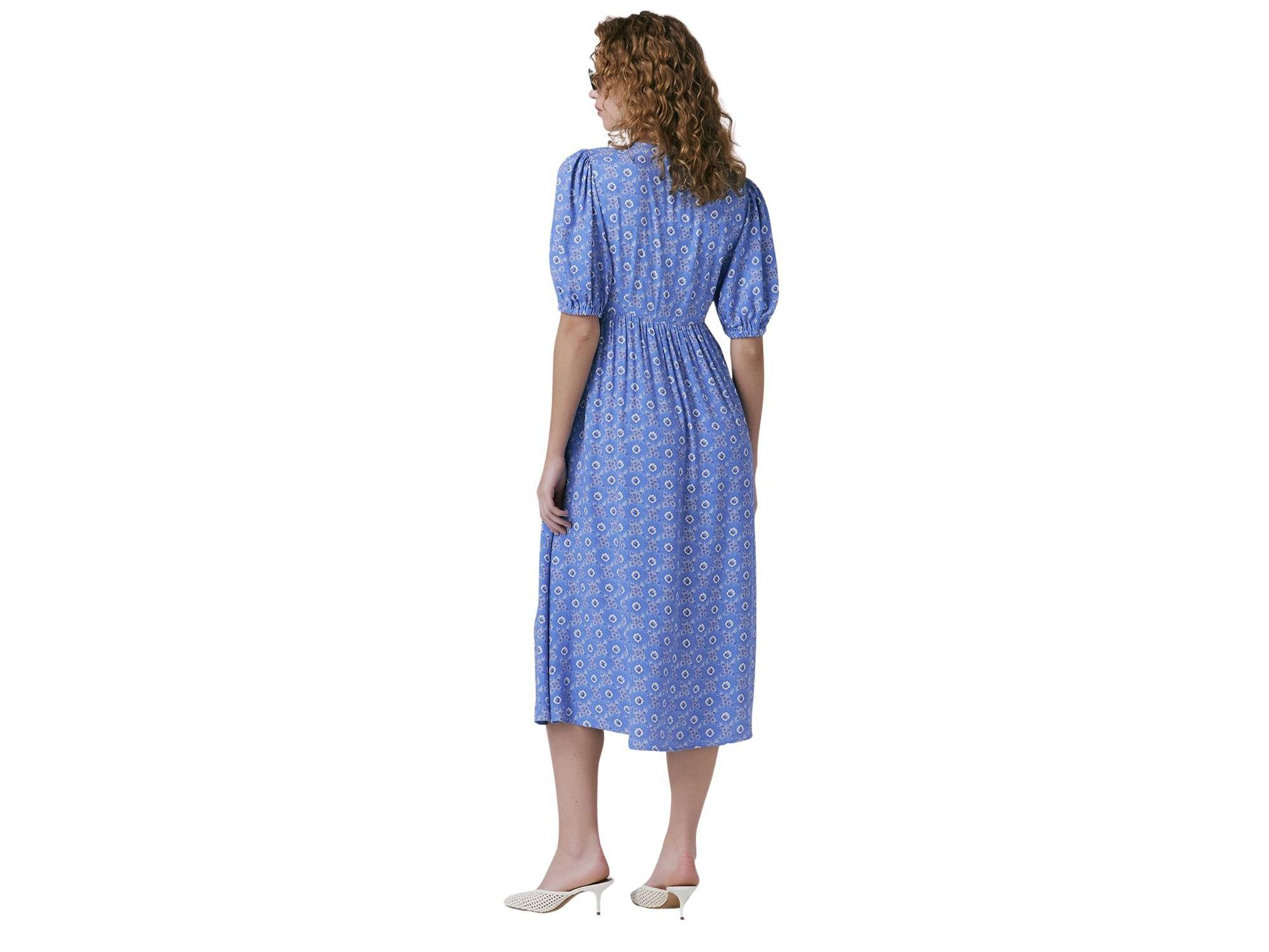 Nellie Crepe Collared Midi Smock Dress — Image 4
