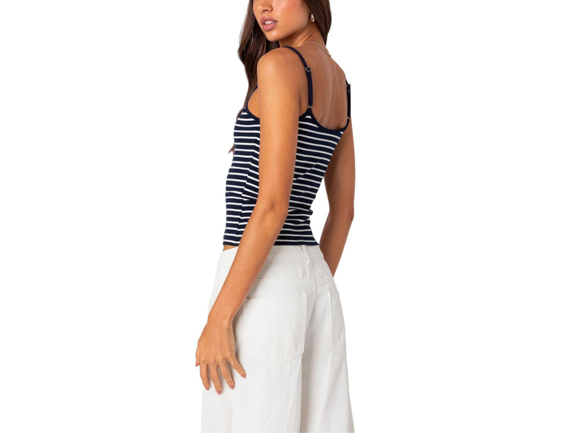 Gretta Striped Ribbed Tank Top — Image 3