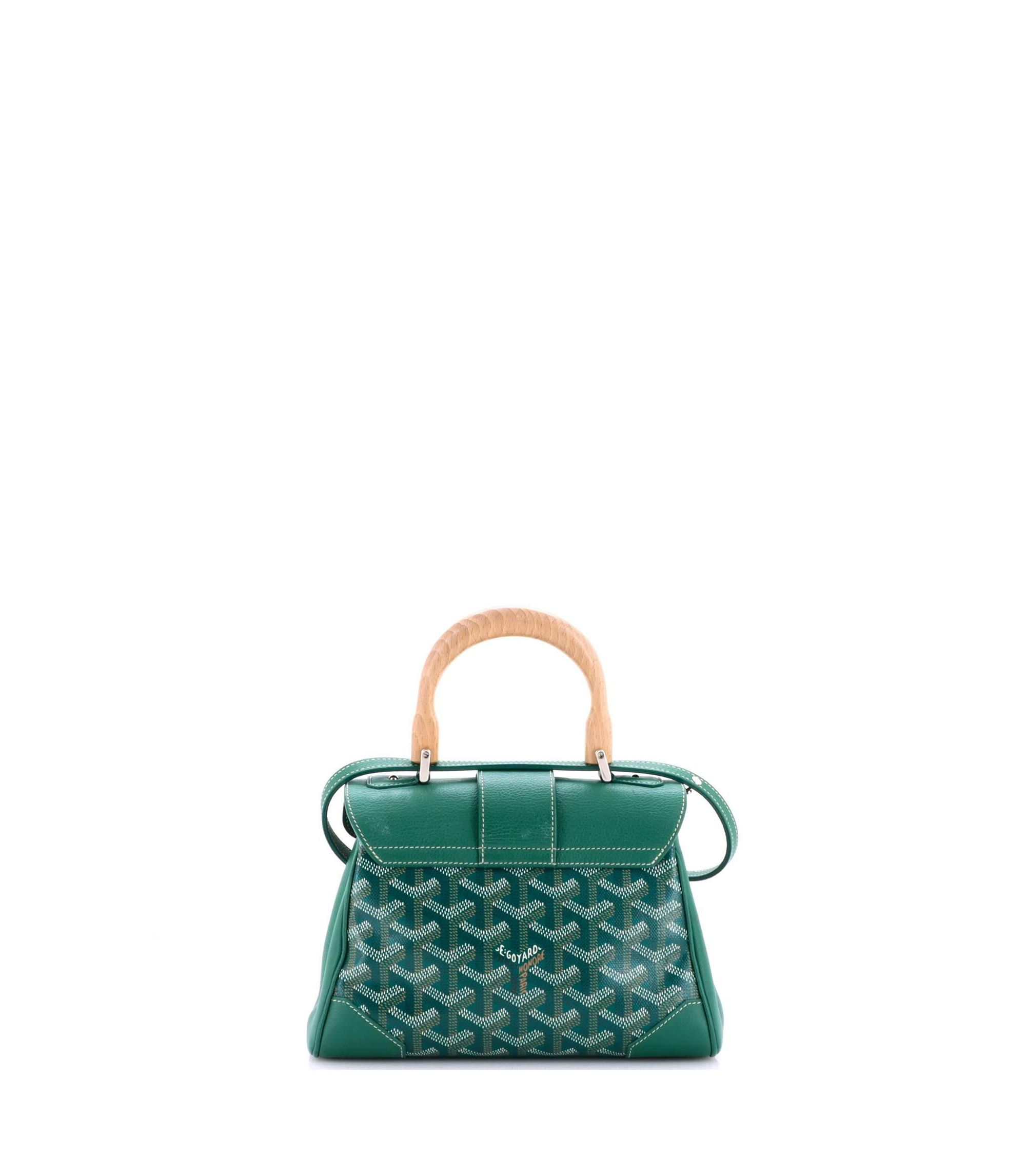 Mini Saigon Top Handle Bag Coated Canvas with Leather — Image 4