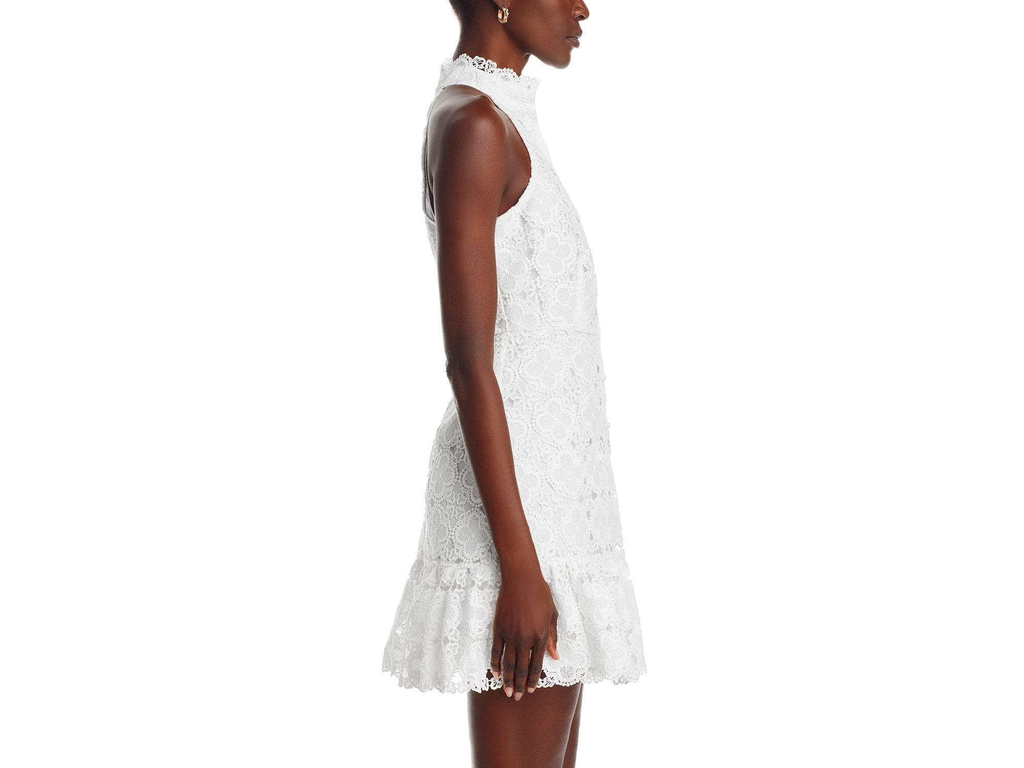 Lace Mini Shirt Dress - Exclusive — Image 6