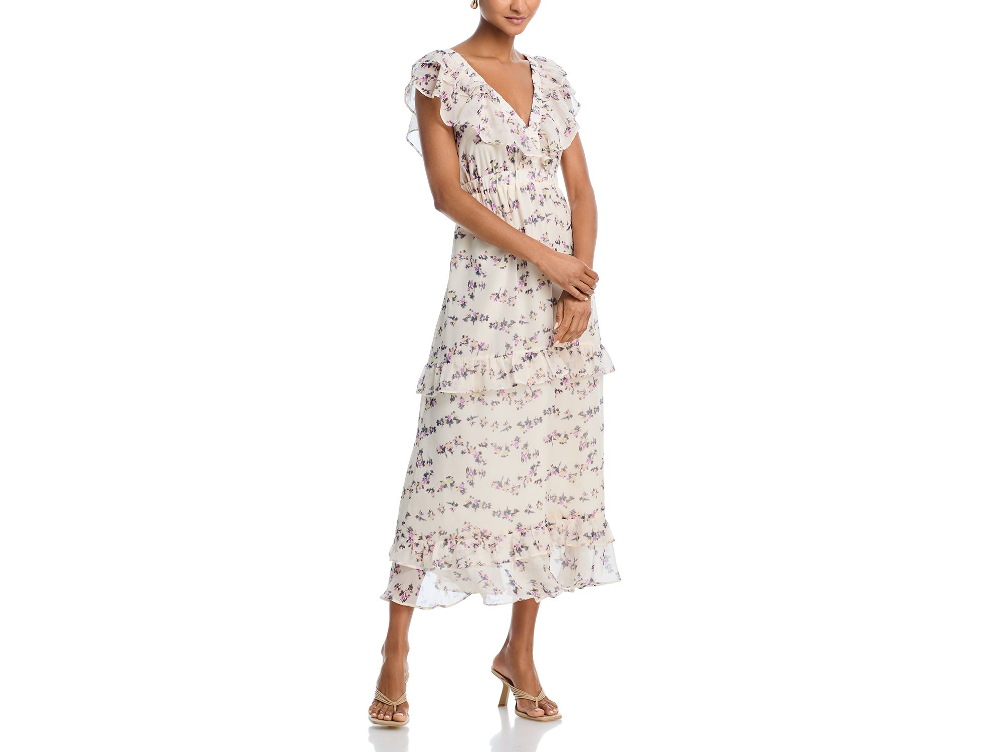 Floral Twist Front Maxi Dress - Exclusive — Image 3
