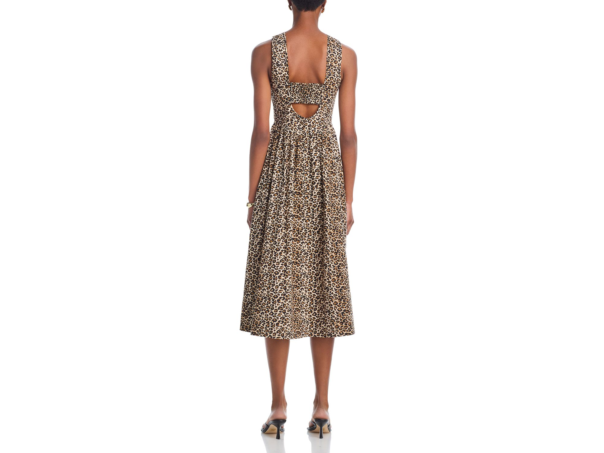 Sleeveless Animal Print Midi Dress - Exclusive — Image 4