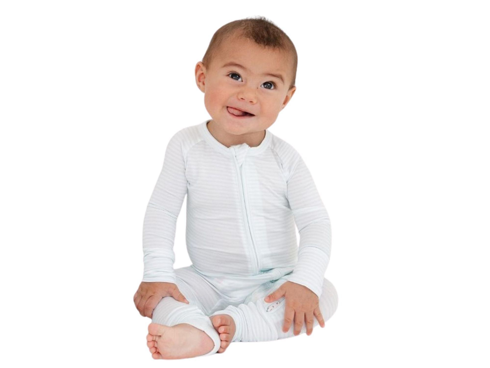 Boys' Cloud Stripe Bamboo Sleeper - Baby — Image 4
