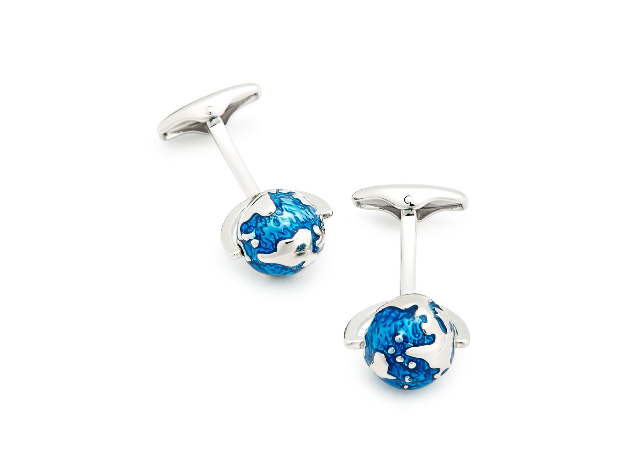 Spinning Globe Cufflinks - Image 1