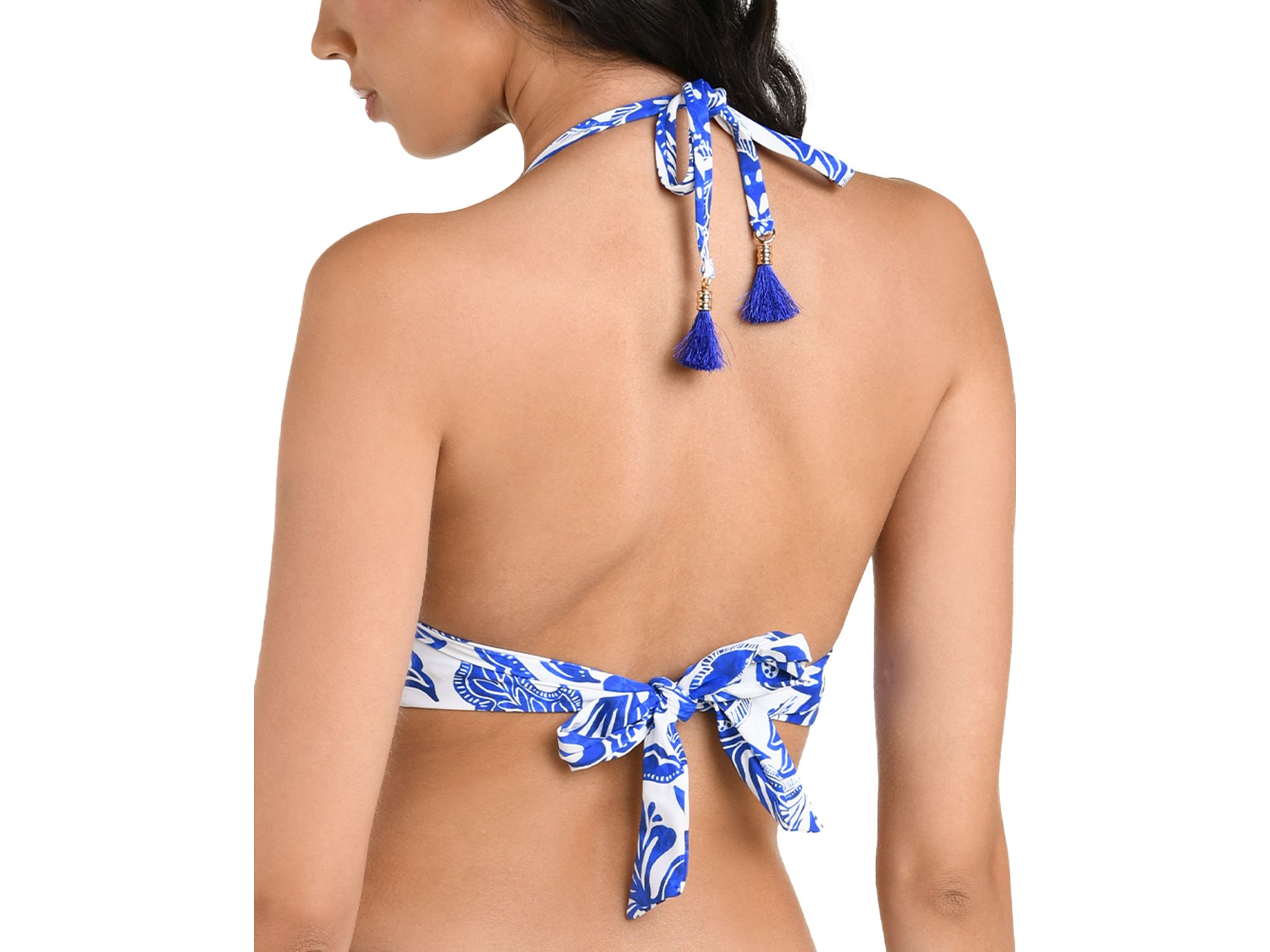 Botanical Brocade Tall Triangle Bikini Top & Botanical Brocade Hipster Bikini Bottom — Image 6
