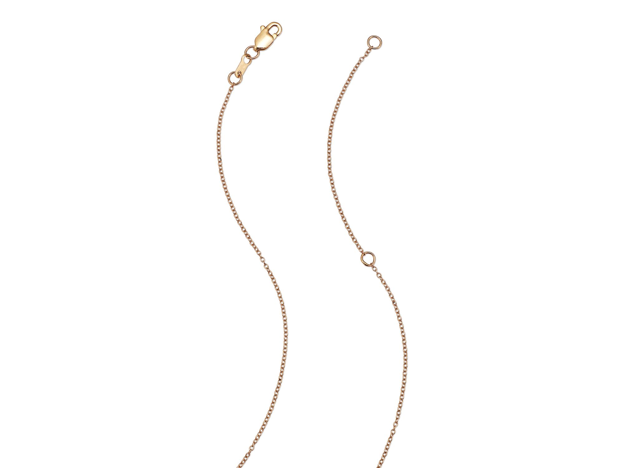 Cultured Freshwater Pearl Floating Pendant Necklace in 14K Yellow Gold, 16-18" — Image 4