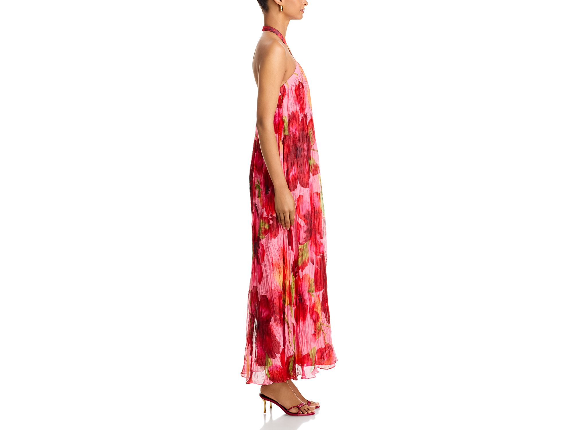 Floral Strapless Tiered Maxi Dress - Exclusive — Image 5