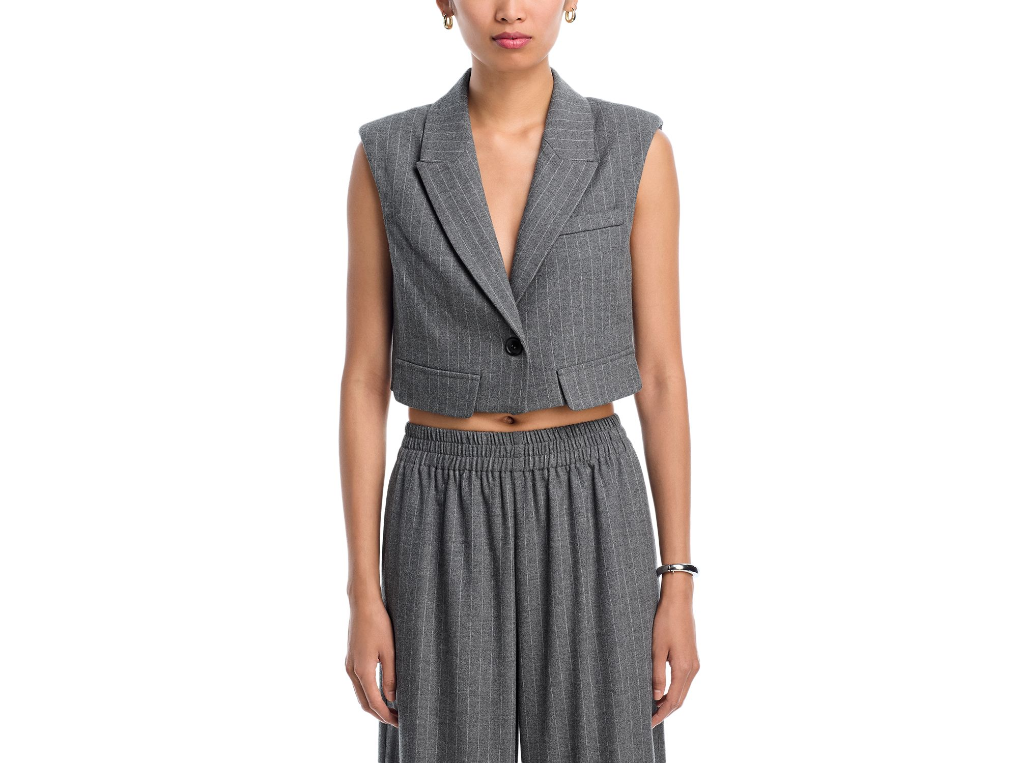 Cropped Vest & Wide Leg Pants - Exclusive — Image 5
