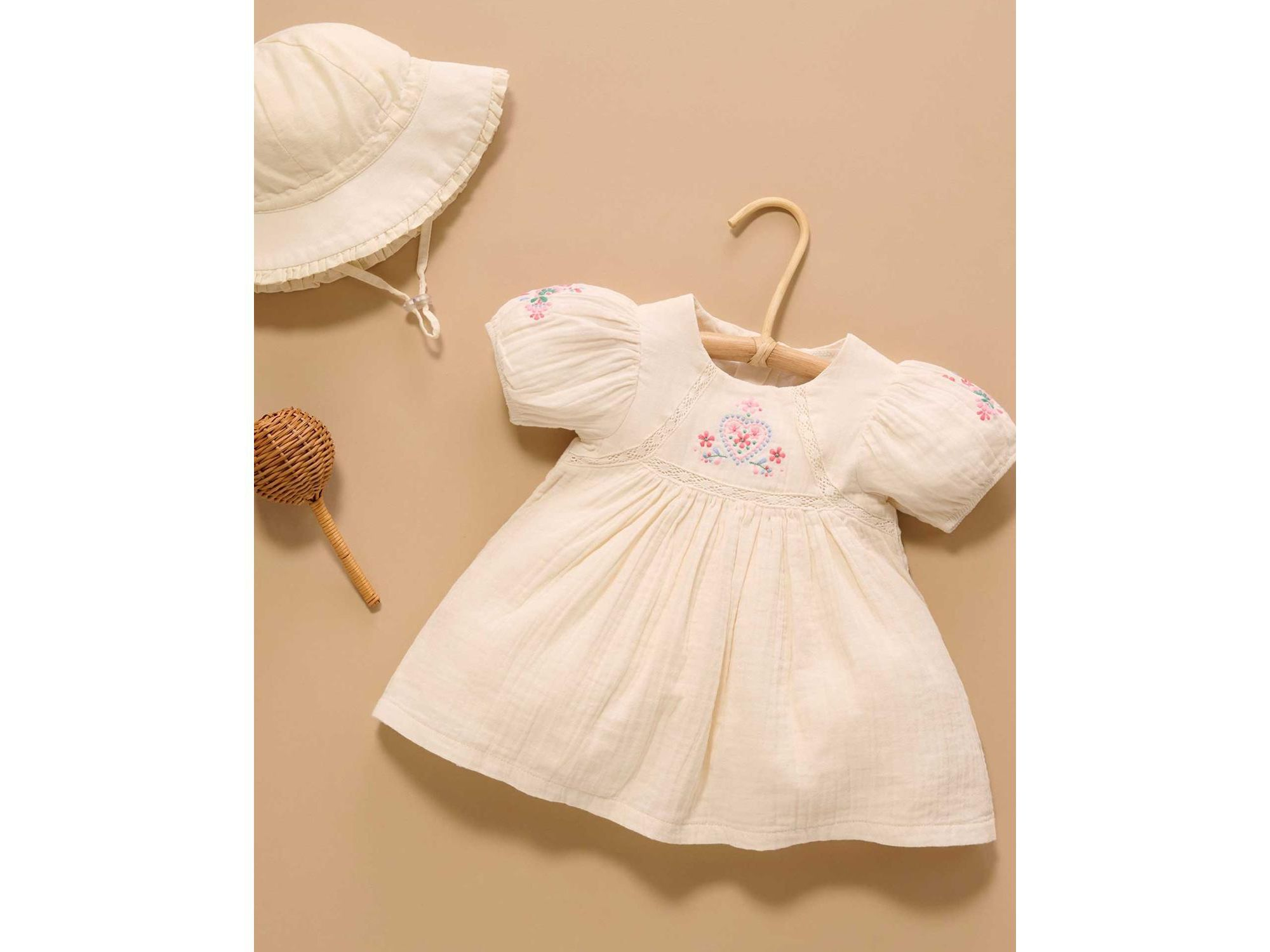 Girls' Embroidered Dress - Baby — Image 5