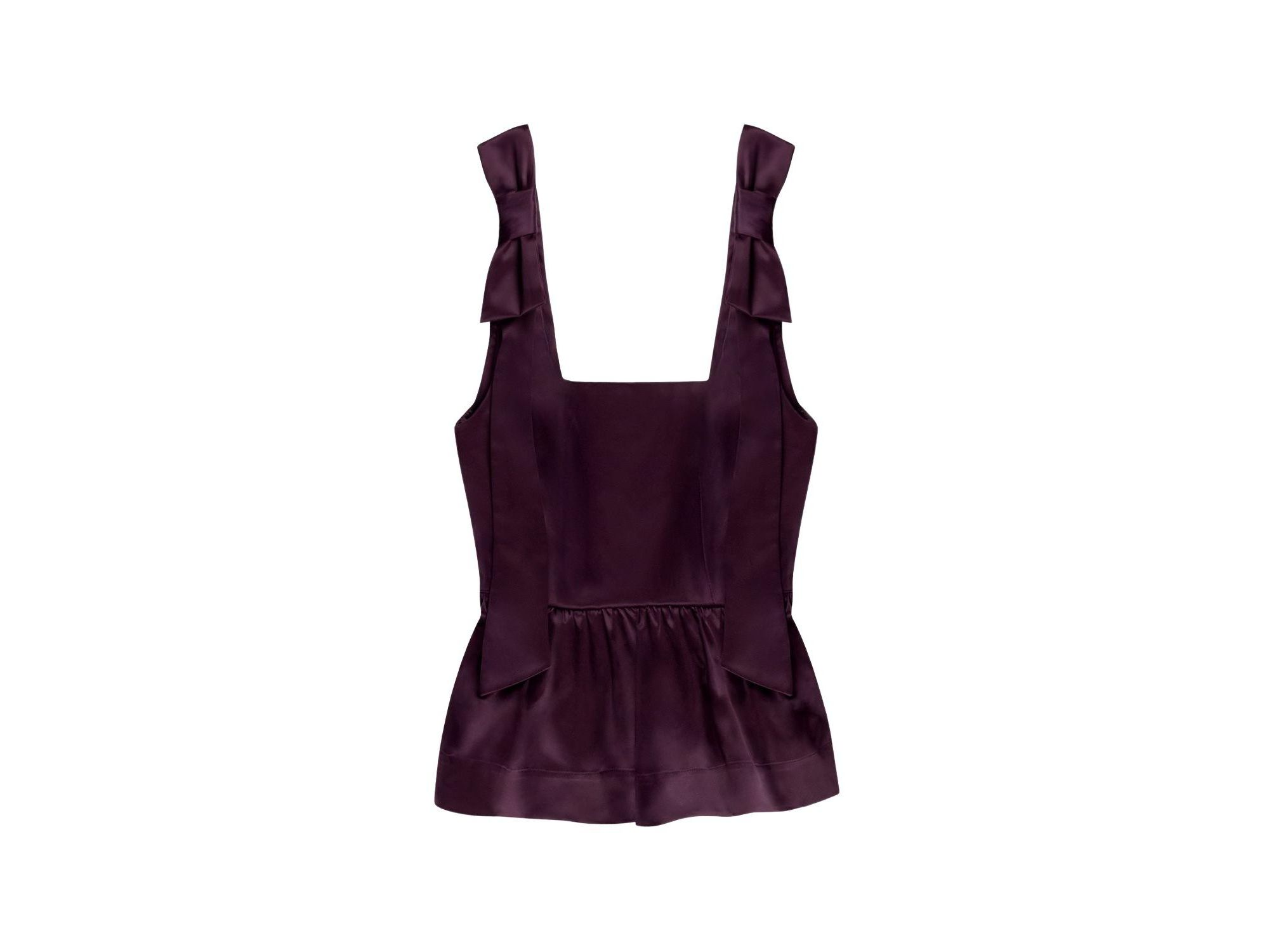 Tie Shoulder Satin Top — Image 4