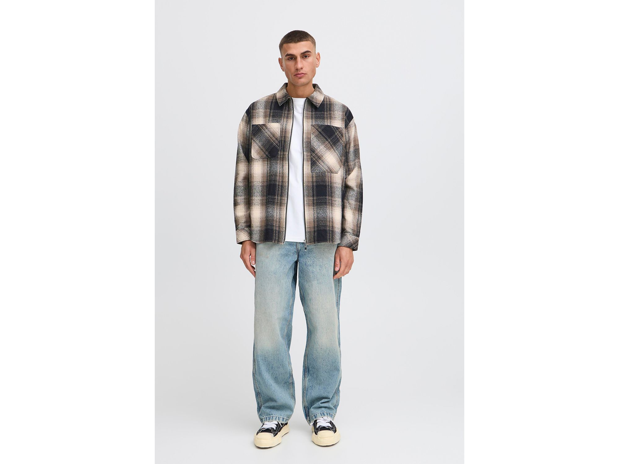 Rikki Plaid Zip Shirt — Image 5