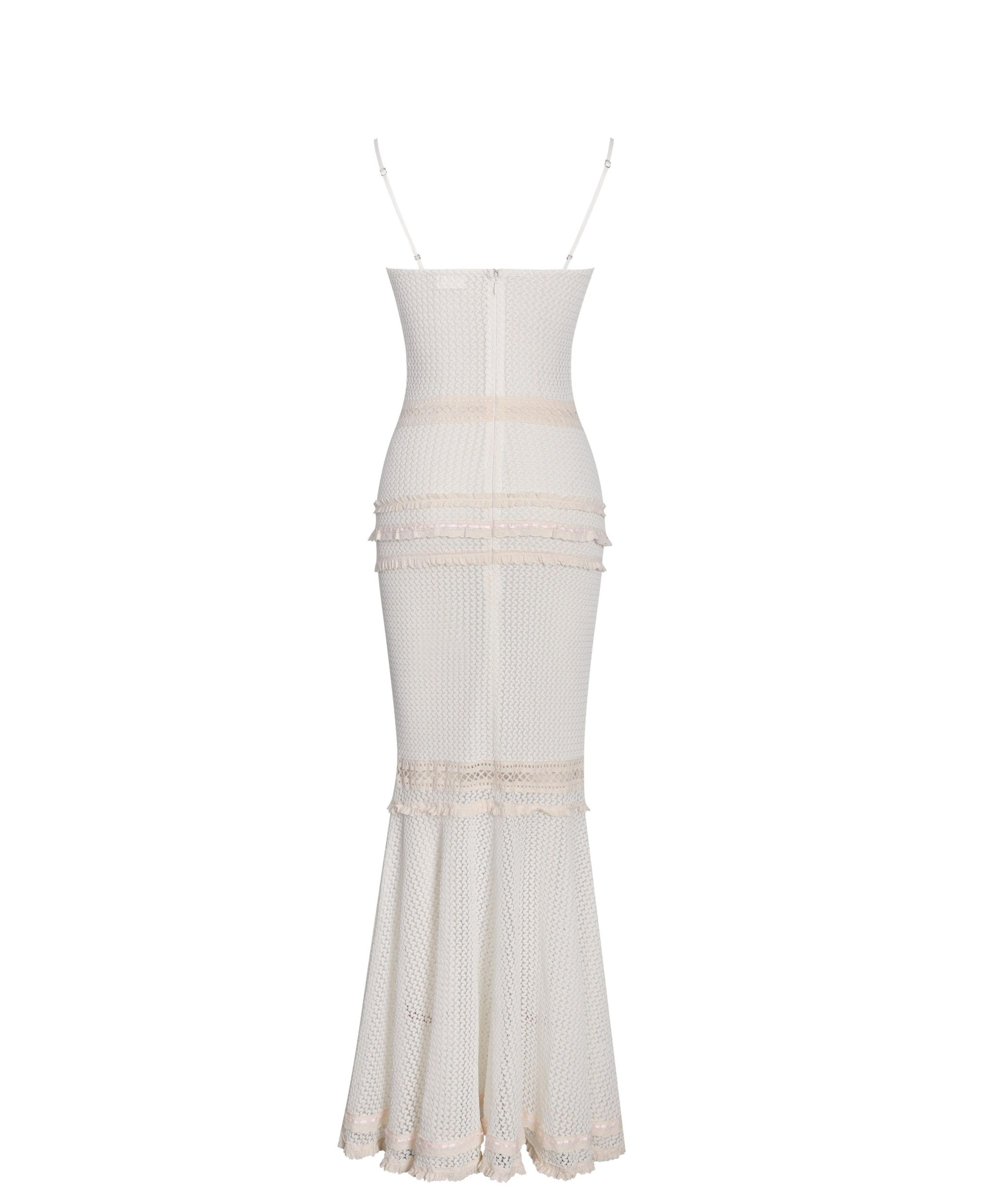 Pallas Lace Trim Crochet Mermaid Maxi Dress — Image 10