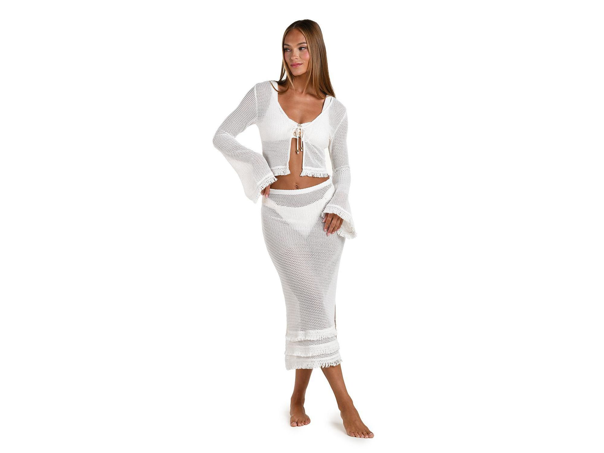 Flora Flair Cropped Caridgan Top — Image 6