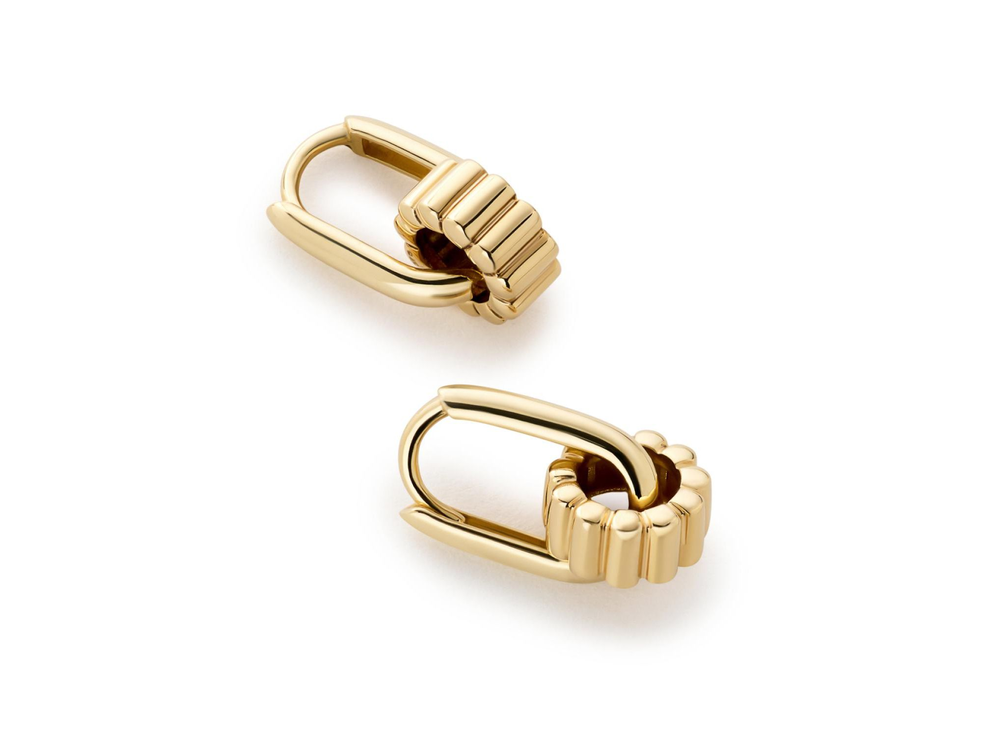 Solid Yellow Gold - Galaxy Hoops Earrings Set — Image 5