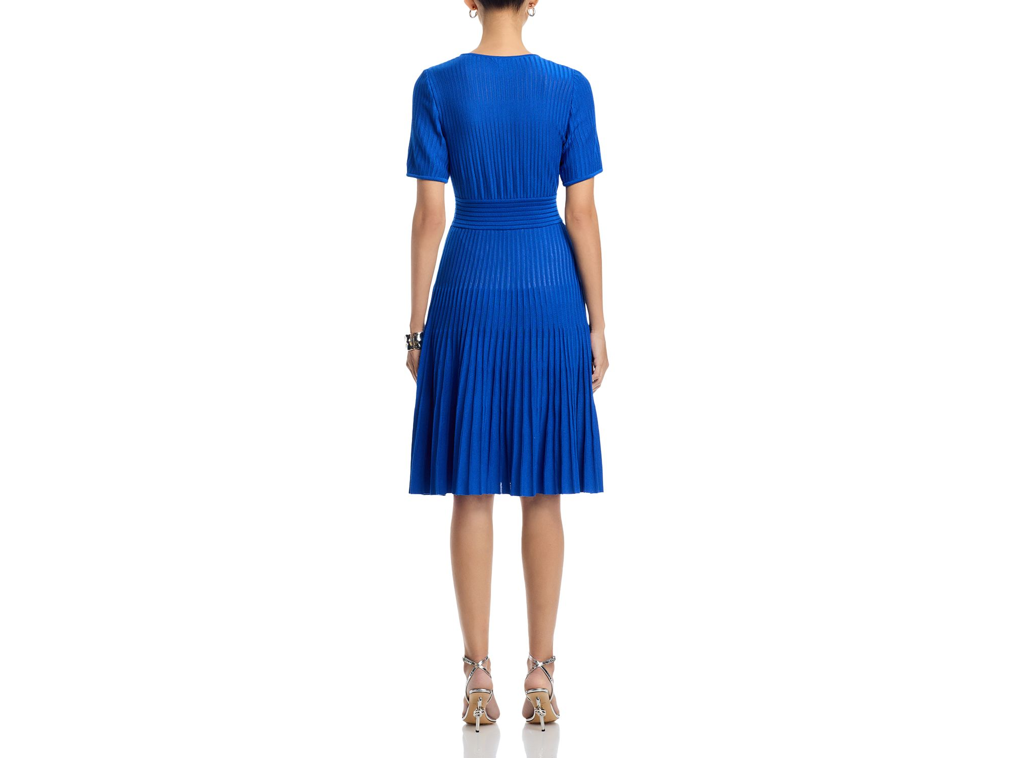 Fit And Flare Ribbed Knit Dress — Image 4