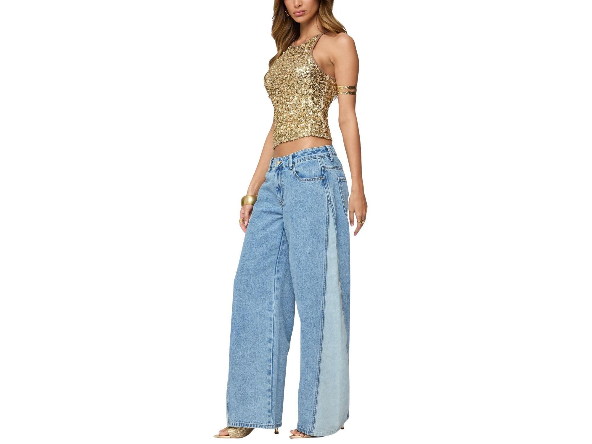 Pasha Sequin Tank Top — Image 5