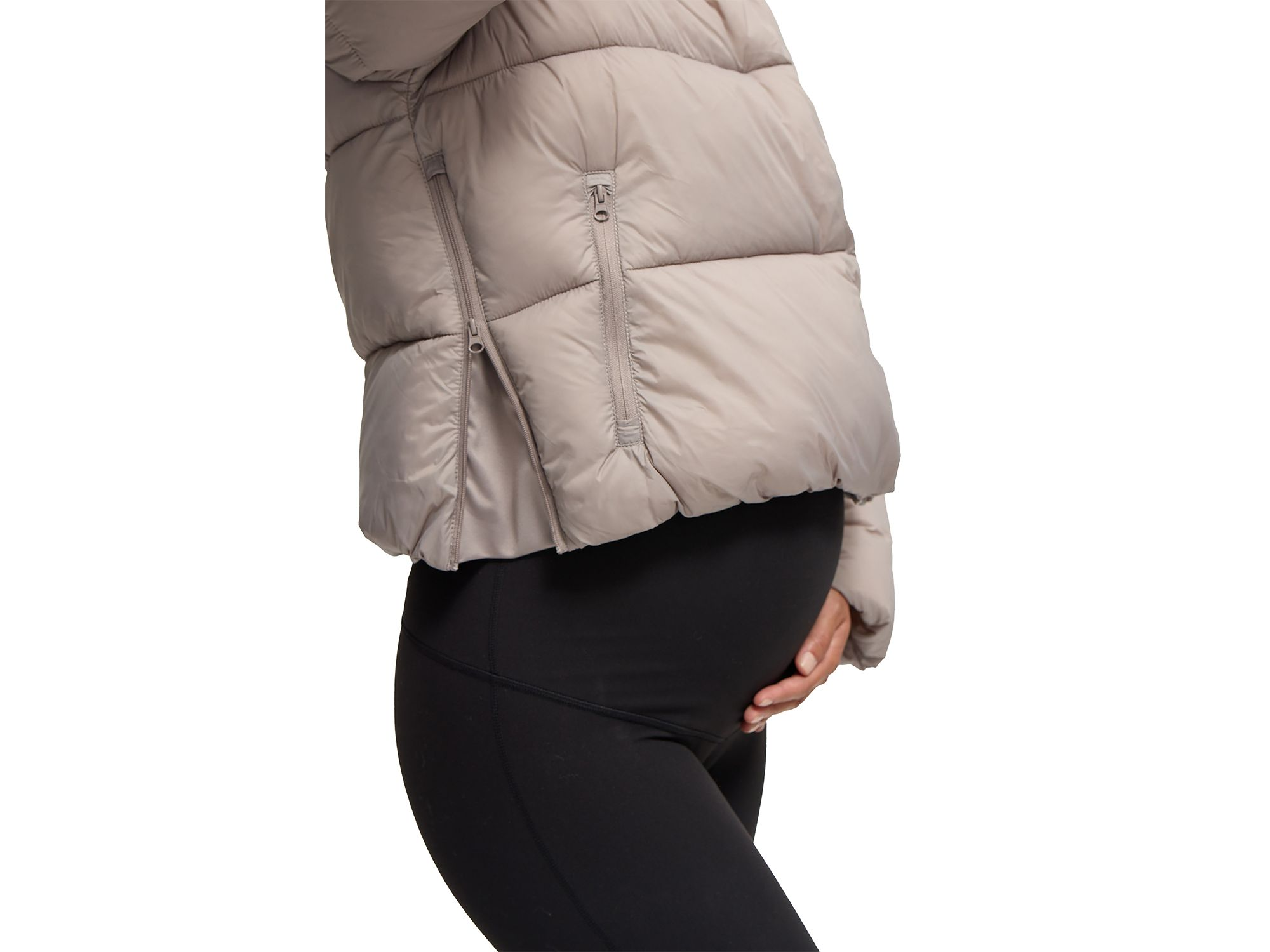 Short Puffer Maternity Coat — Image 5