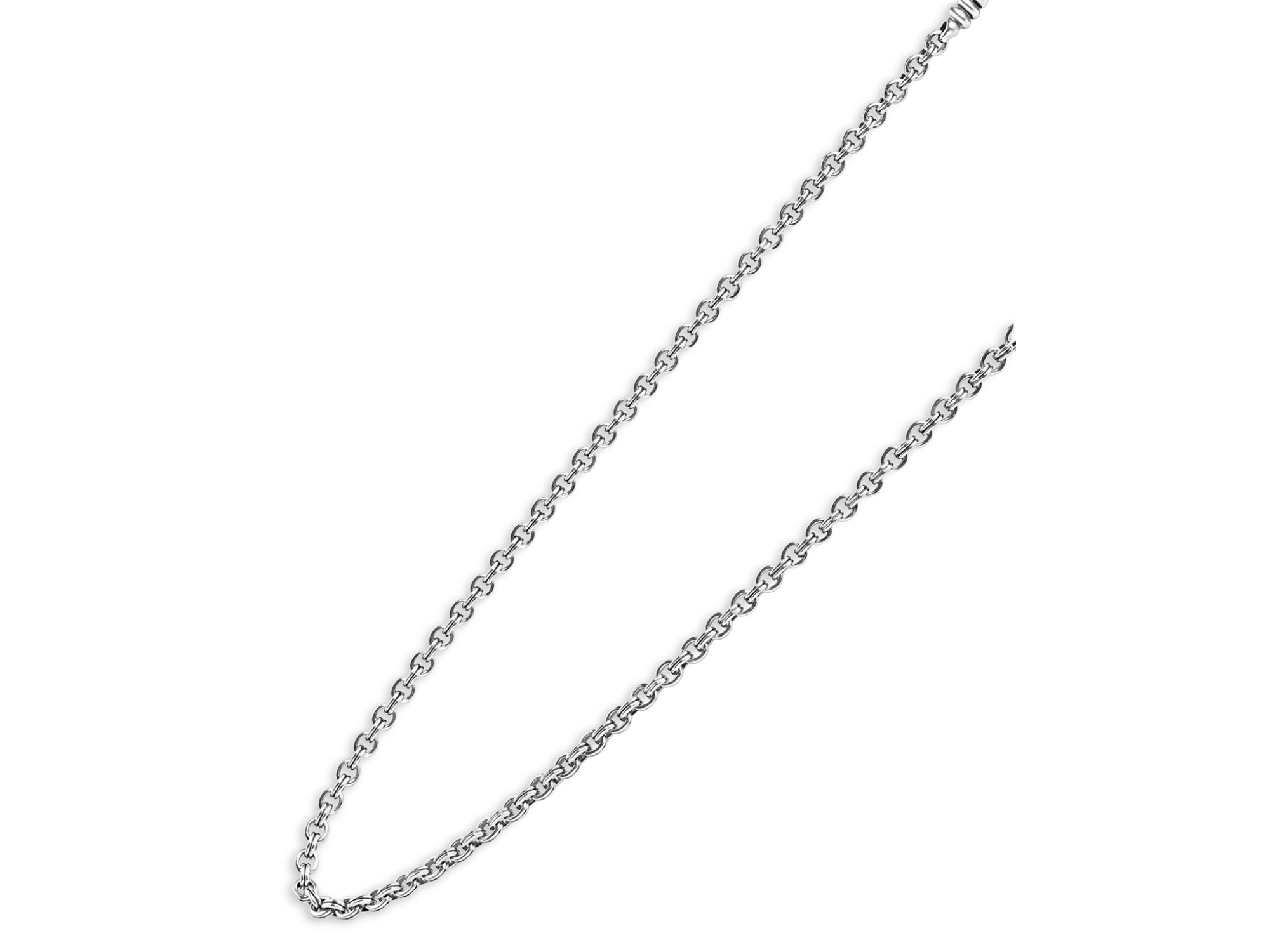 Men's Sterling Anthem Double Link Caviar Chain Necklace - Exclusive — Image 3