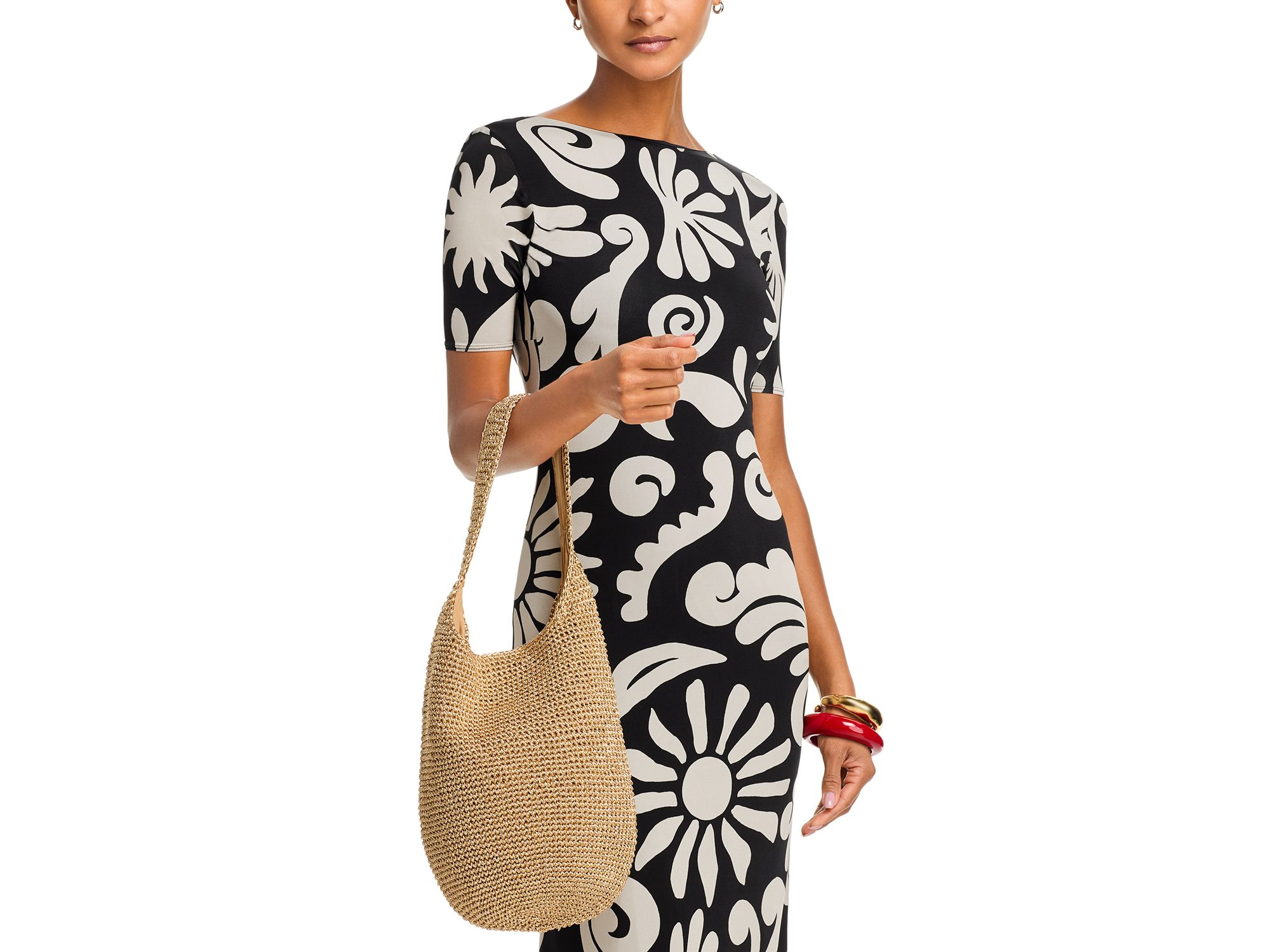 Metallic Woven Tote - Exclusive — Image 4