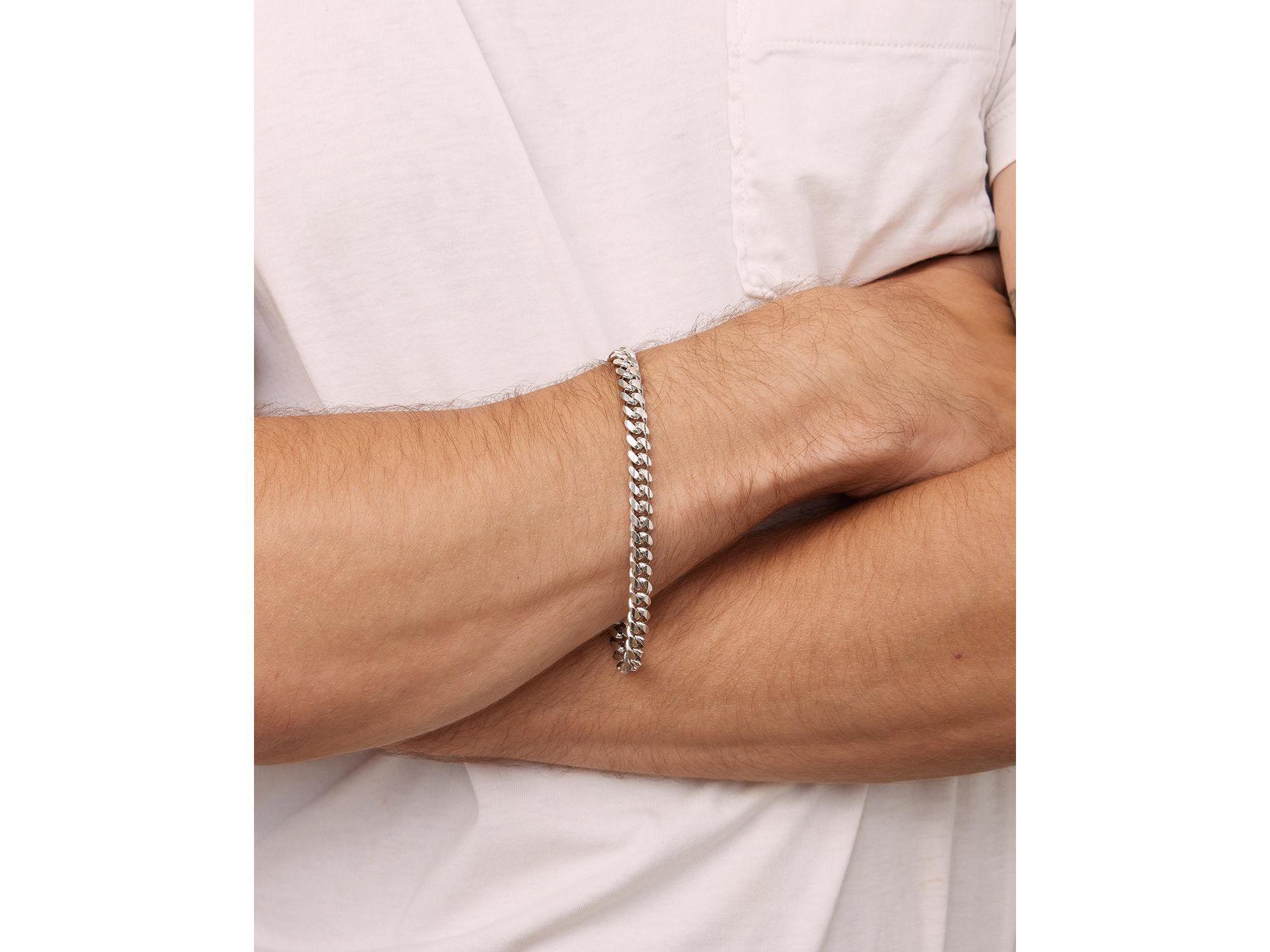 Sterling In Command Cuban Statement Bracelet — Image 4