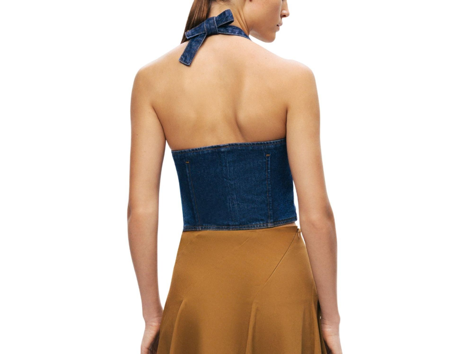 Halter Neck Denim Vest — Image 6