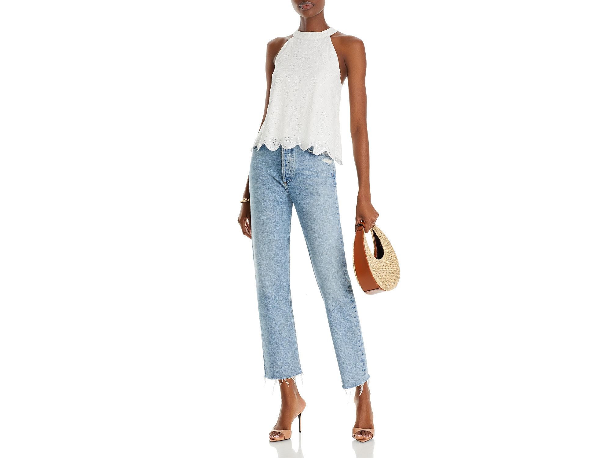 Sleeveless Eyelet Top - Exclusive — Image 4