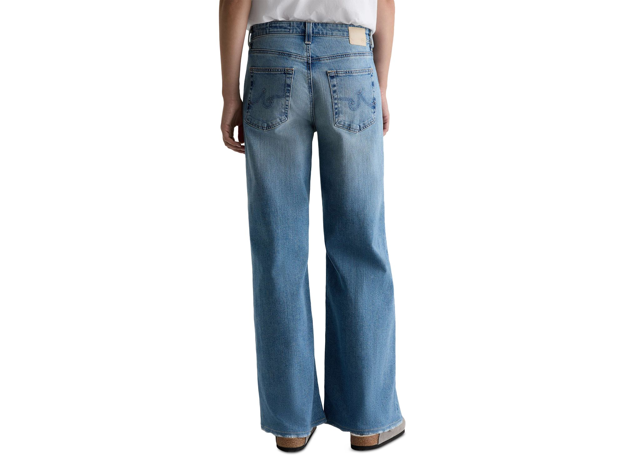 Saige High Rise Wide Leg Jeans in Western Front — Image 5