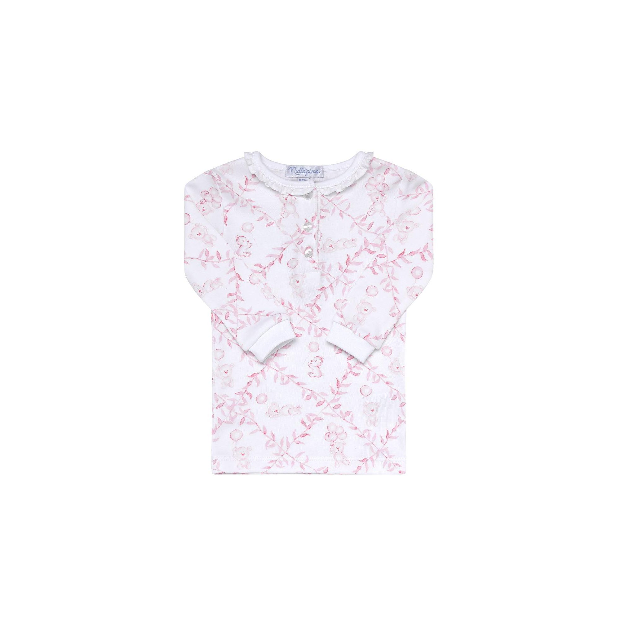 Girls' Pink Bears Trellace Pajamas - Little Kid — Image 3