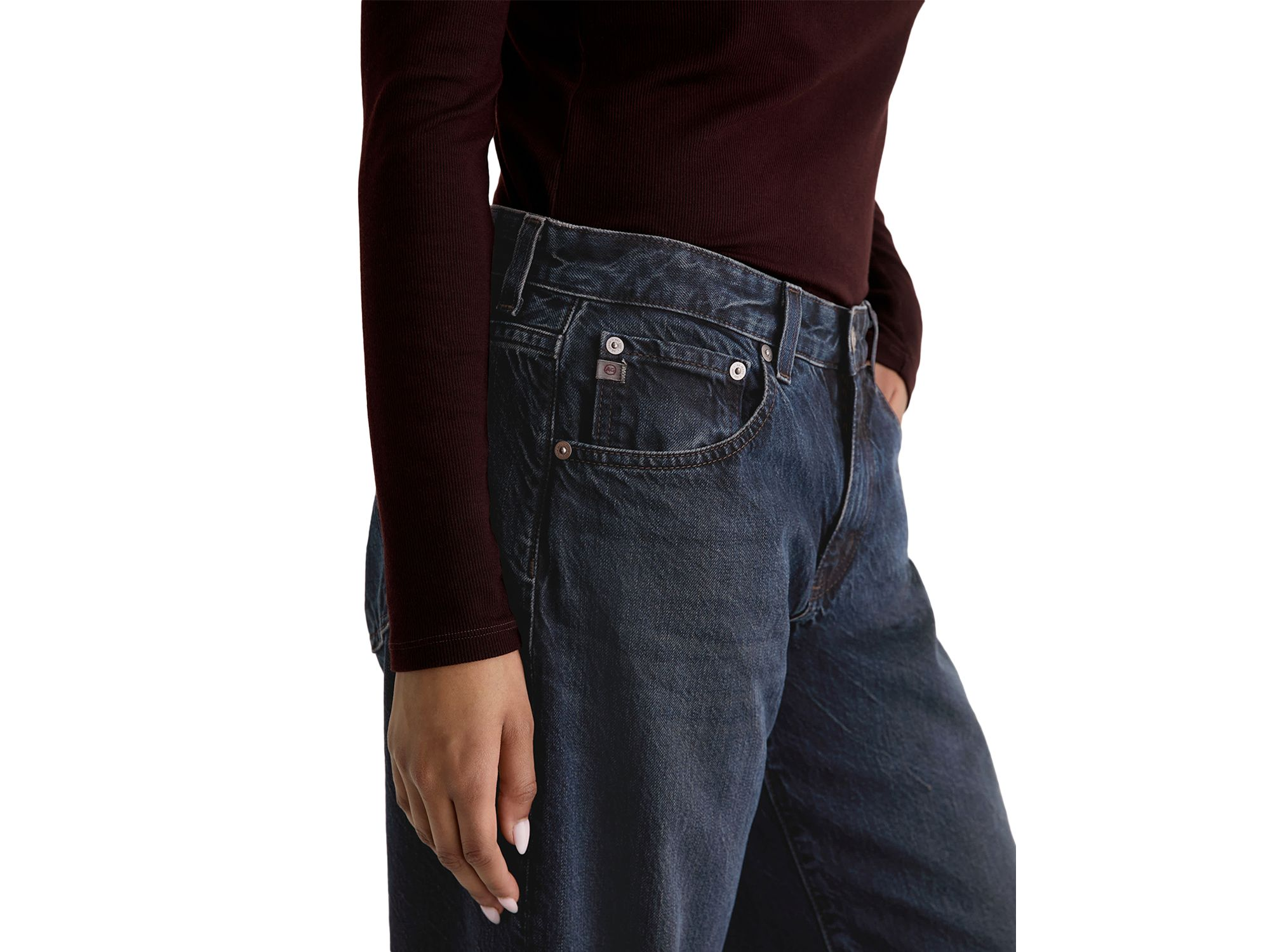 Adria Low Rise Wide Leg Jeans in 2 Years Prose — Image 3