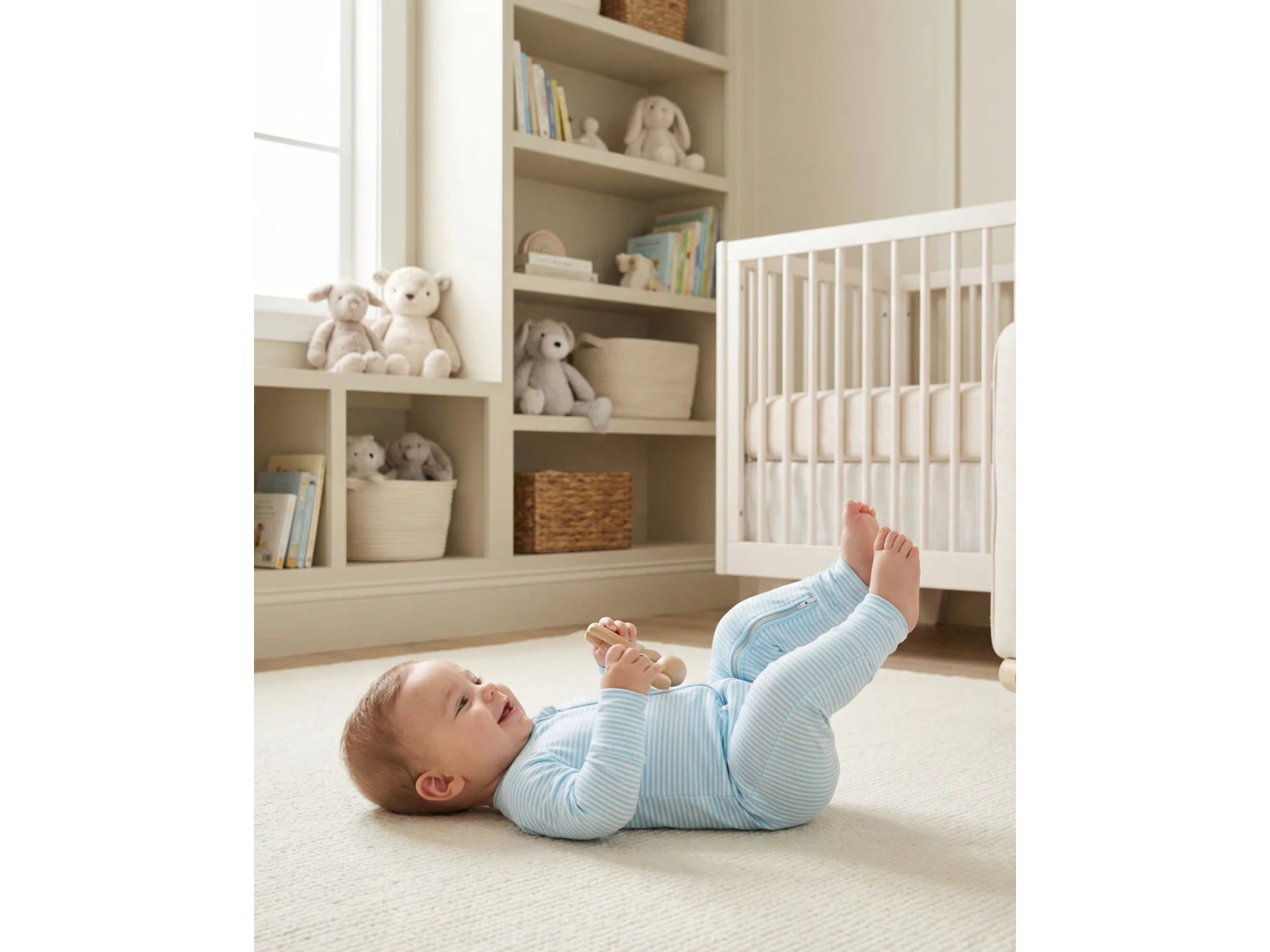 Boys' Seaside Stripe Bamboo Sleeper - Baby — Image 5