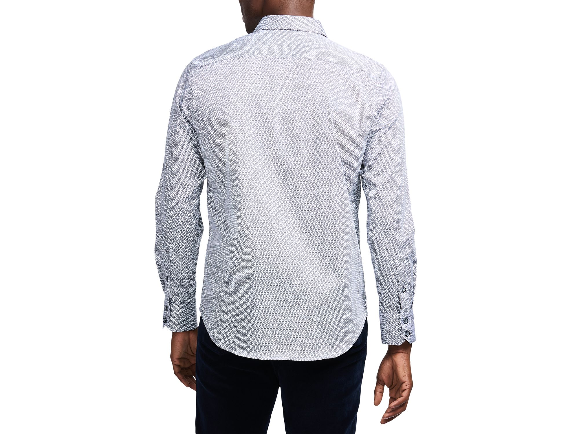 Cheslyn Printed Long Sleeve Button Front Shirt — Image 3