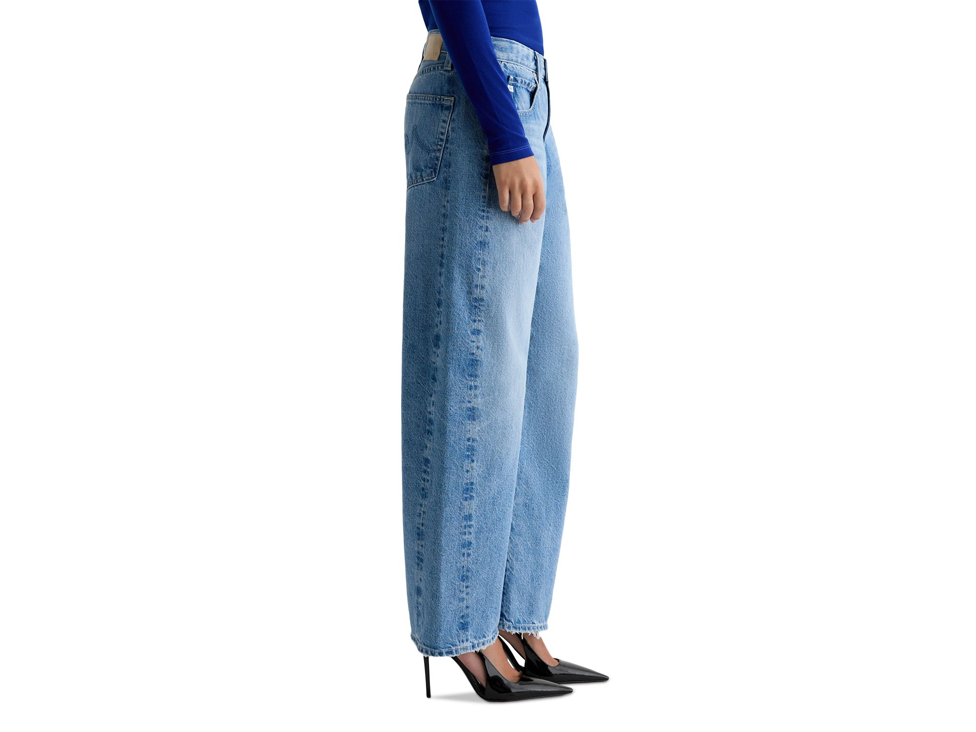 Hattie High Rise Barrel Jeans in Blueprint — Image 6