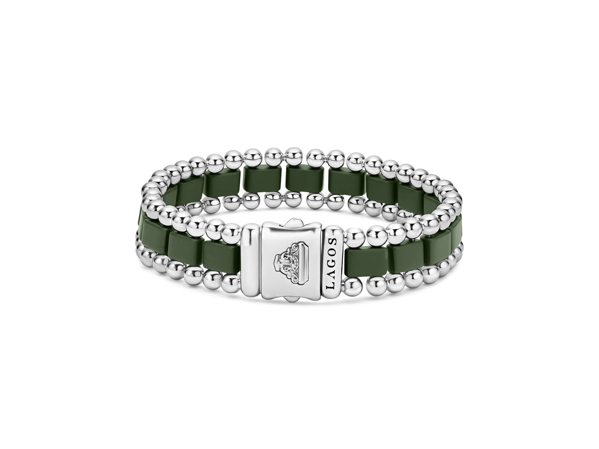 Men's XX Anthem Green & Caviar Beaded Bracelet - Exclusive — Image 5