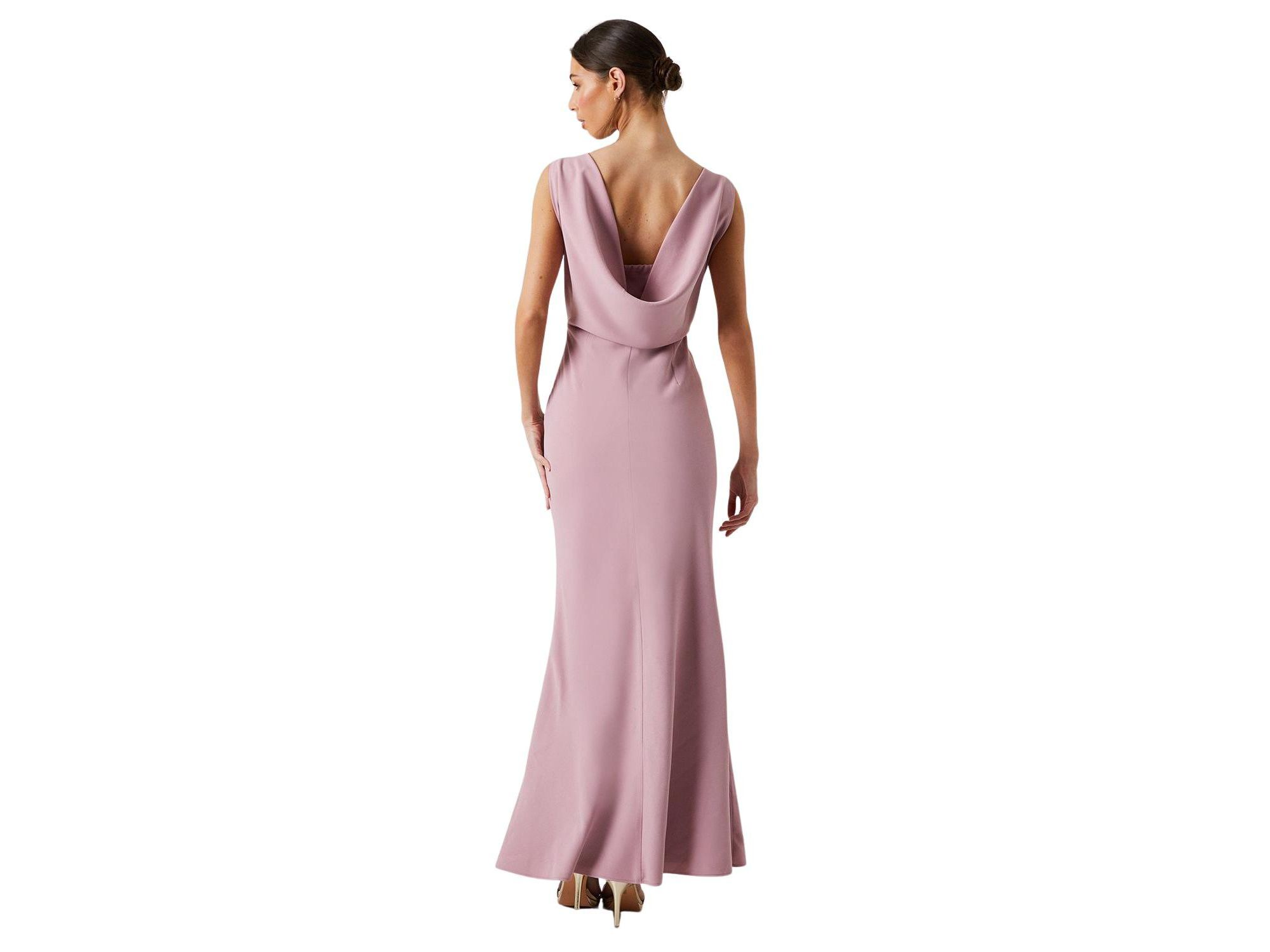 Cowl Back Maxi Bridesmaid Dress — Image 4