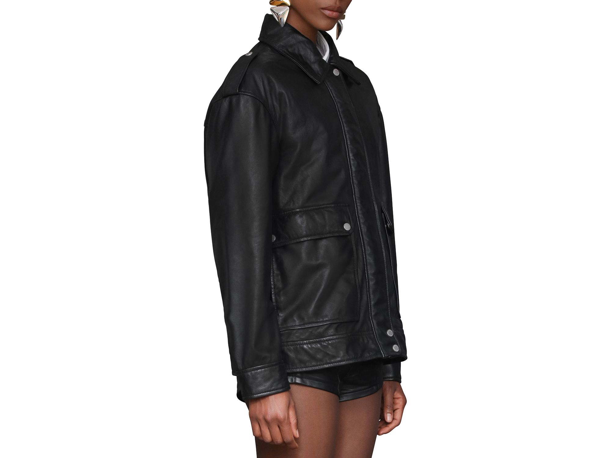 Genuine Leather Aviator Jacket — Image 7